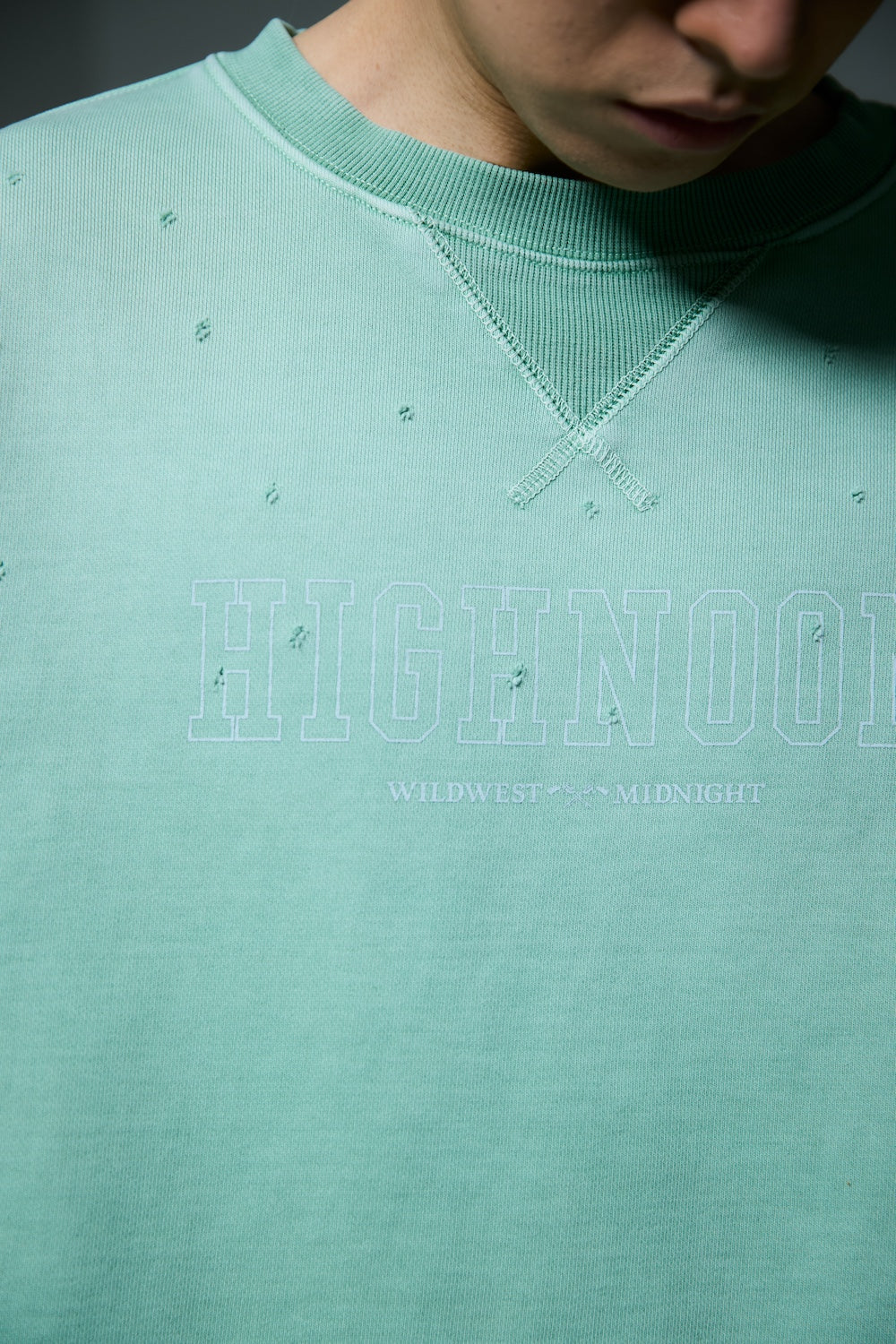 HIGHNOON CREWNECK SWEAT / GREEN