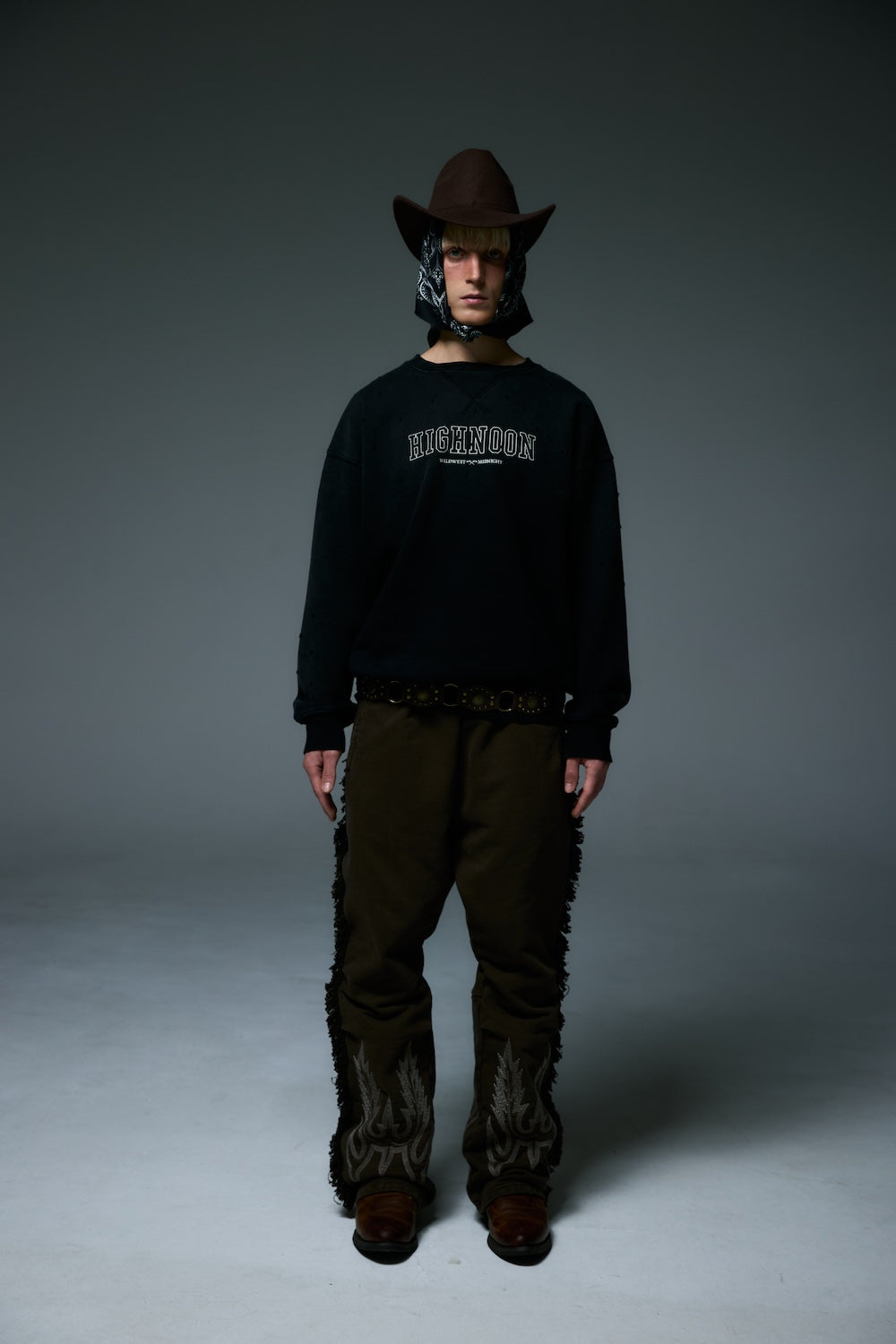 HIGHNOON CREWNECK SWEAT / BLACK