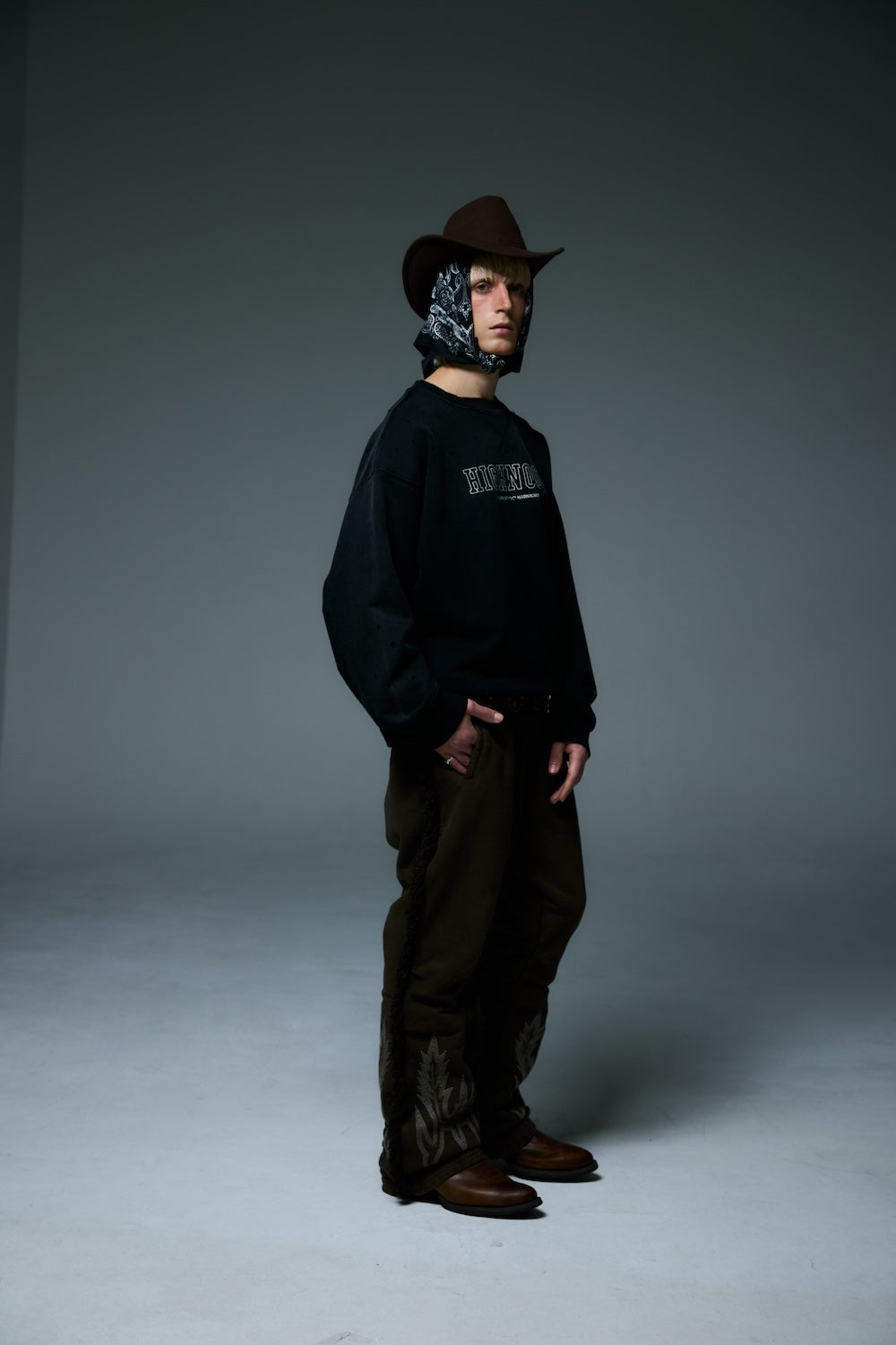 HIGHNOON CREWNECK SWEAT / BLACK