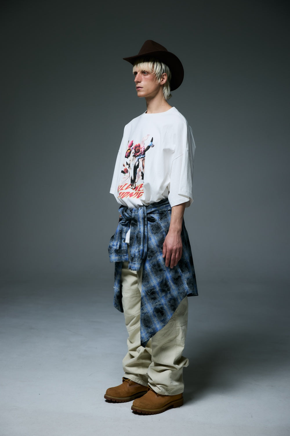 MIDNIGHT BISON T-SHIRTS / WHITE