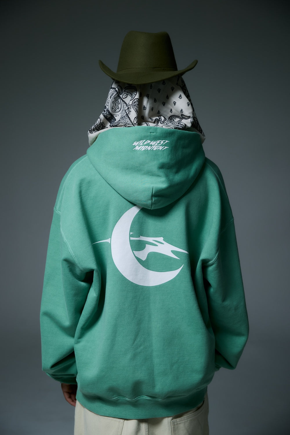 MIDNIGHT ZIP-UP HOOD / GREEN