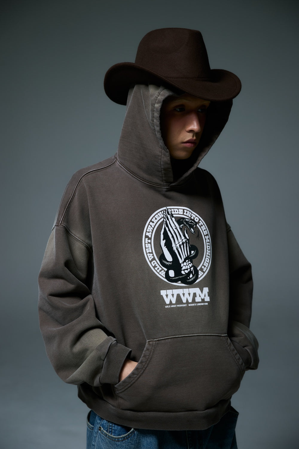 HEBINORI HOODY / BROWN