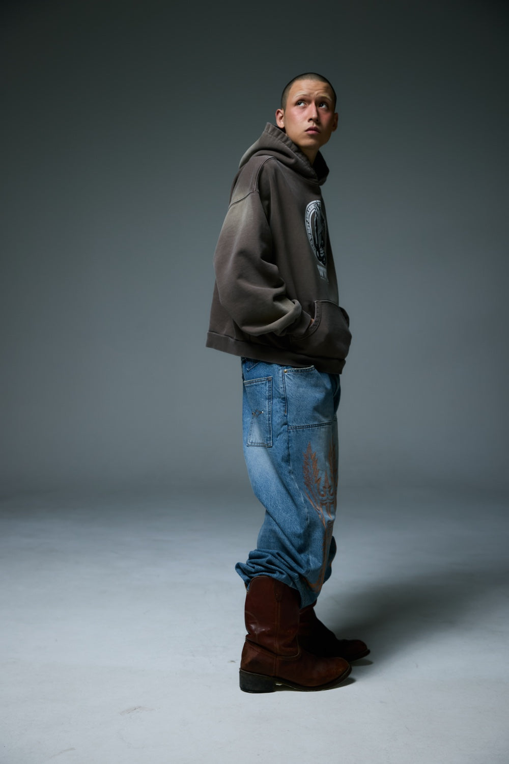 HEBINORI HOODY / BROWN