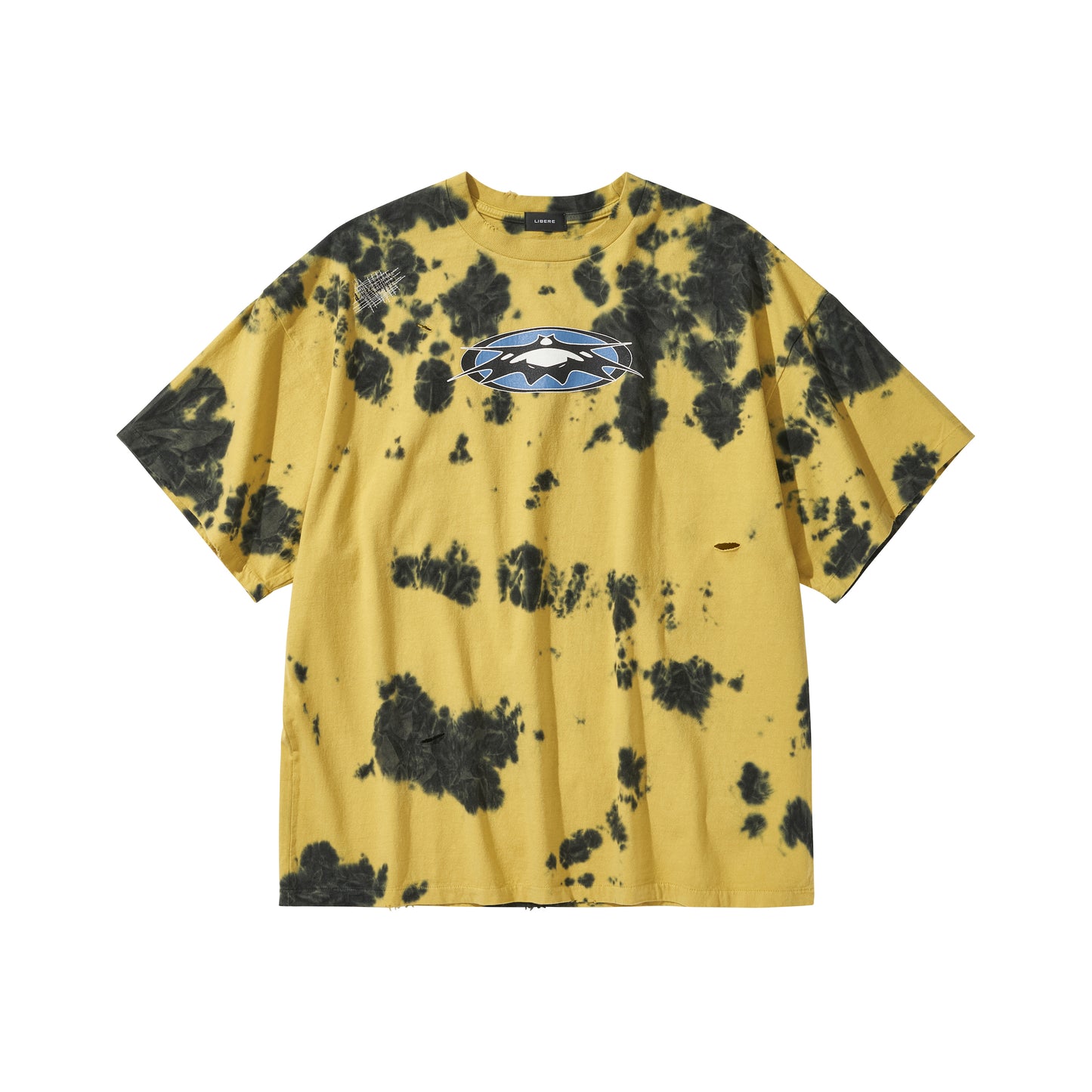LOGO TYE-DYE T-SHIRT / YELLOW
