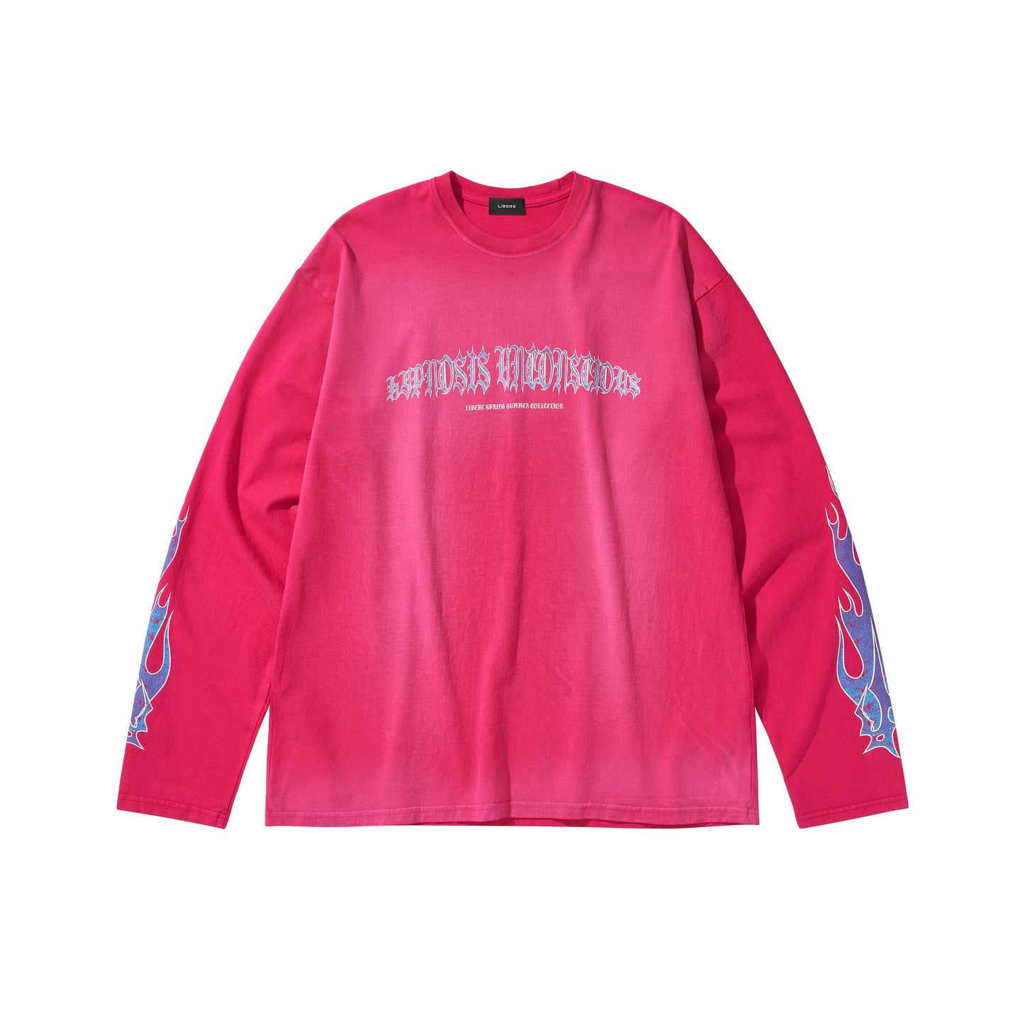 FLAME LONG SLEEVE TEE / PINK