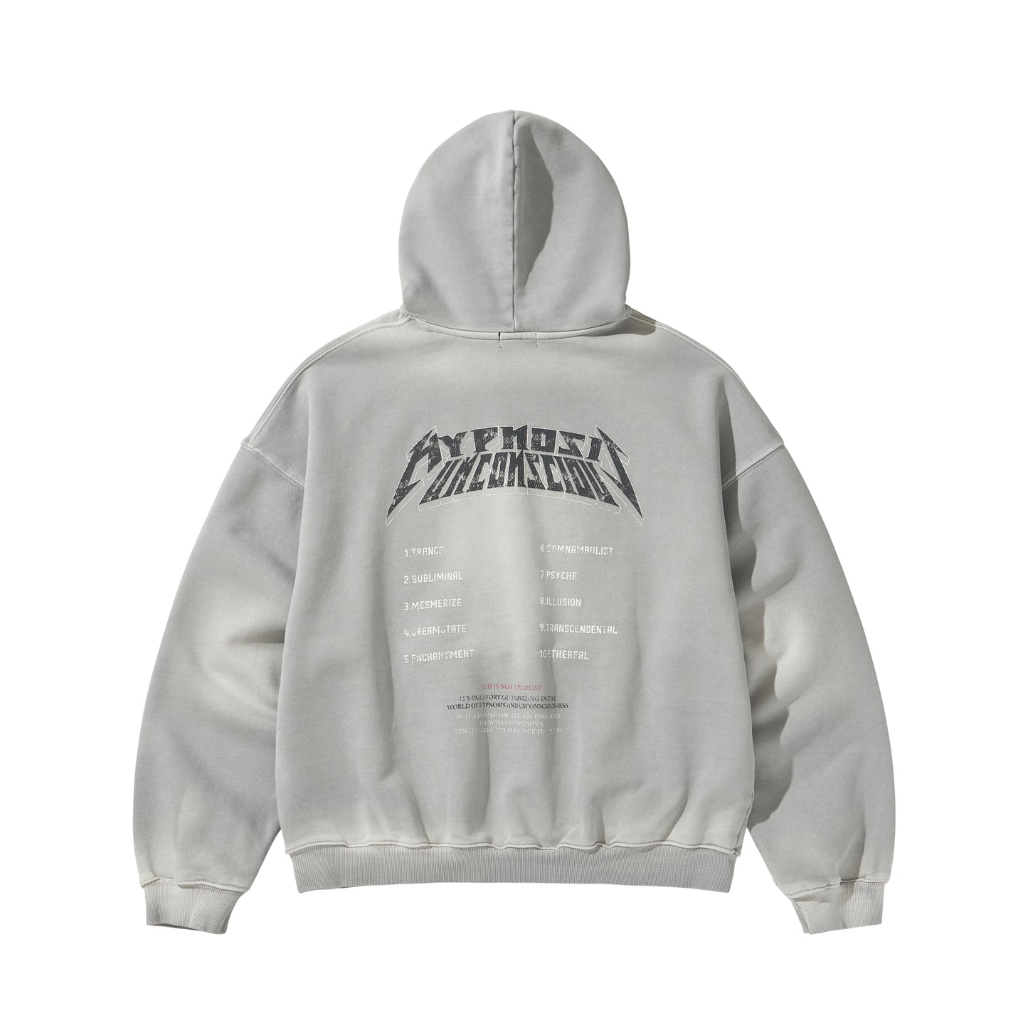 WASHED BEADS HOODIE / GRAY