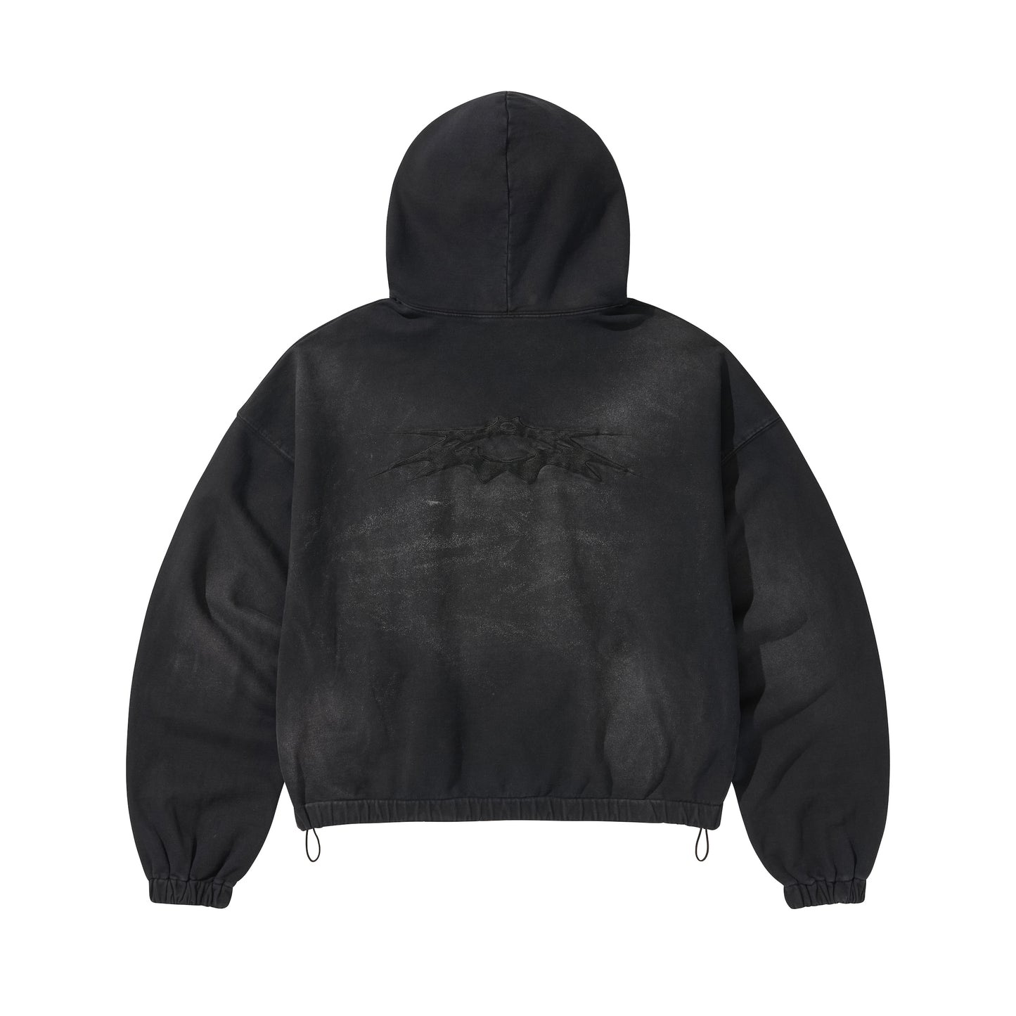 LOGO STRING HOODIE/ BLACK