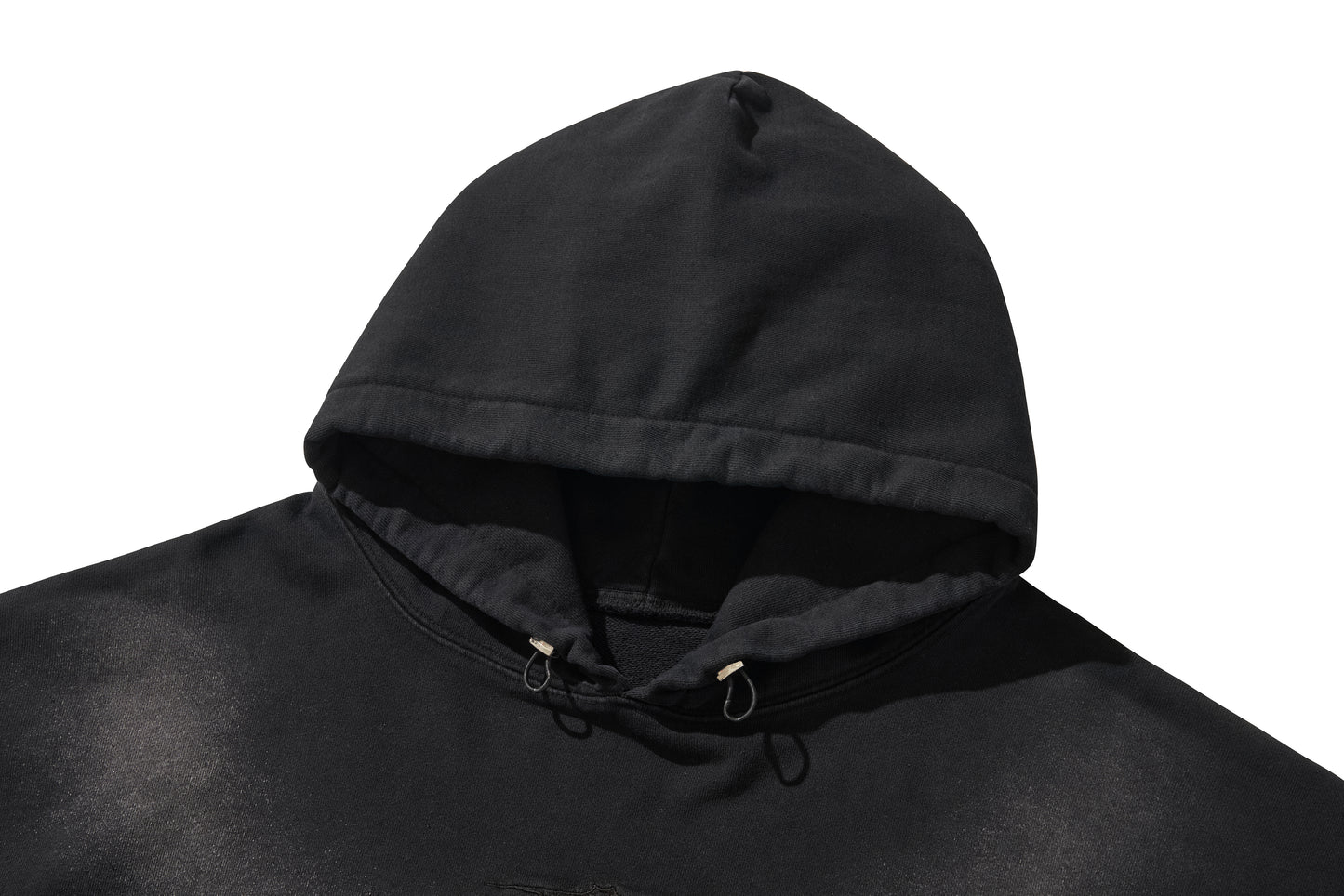 LOGO STRING HOODIE/ BLACK