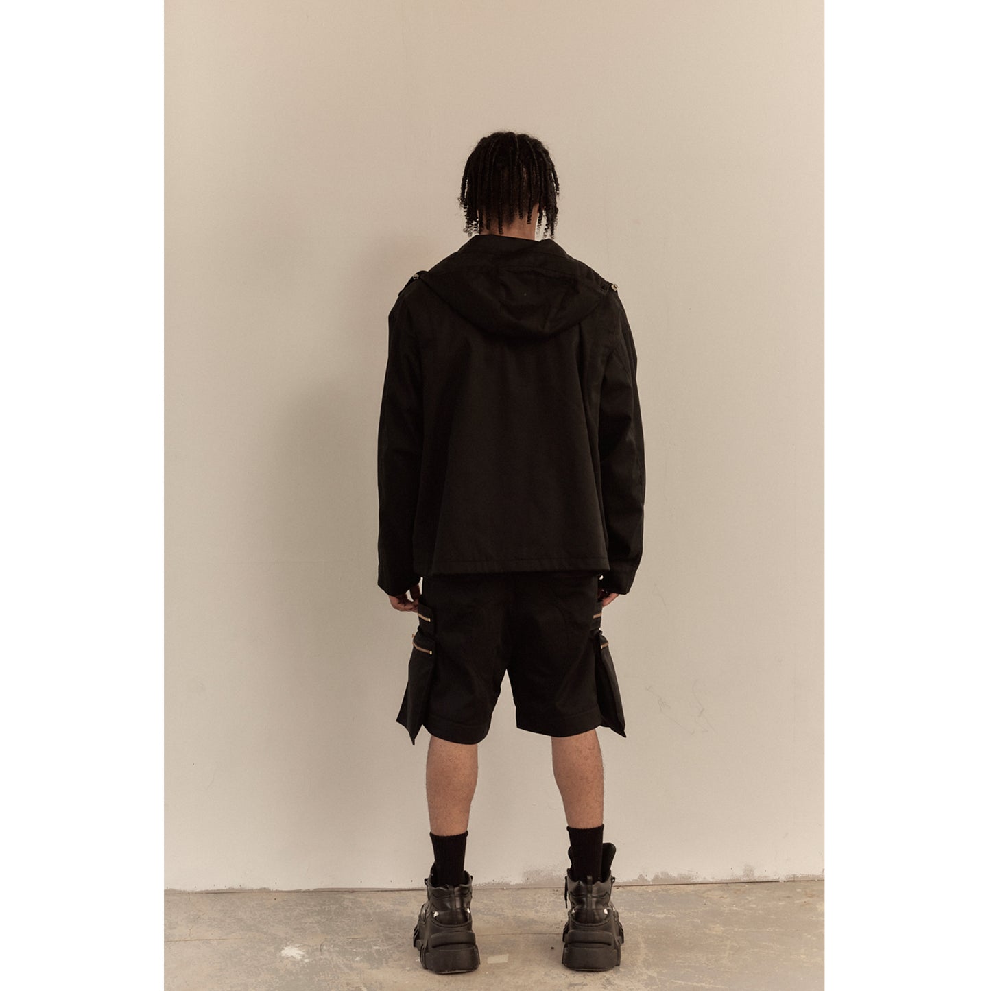 OVERSIZED HOOD JACKET / BLACK