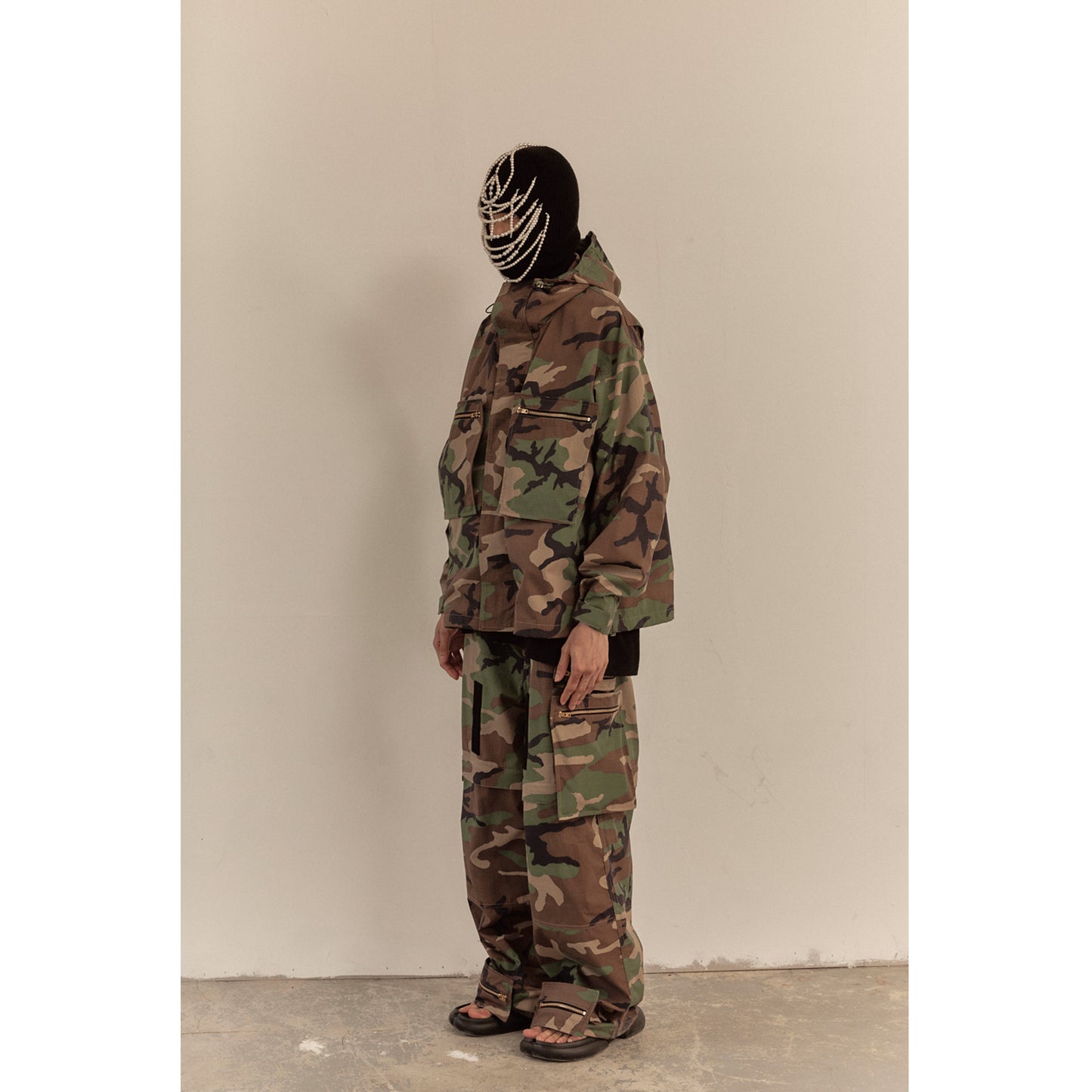 OVERSIZED HOOD JACKET / CAMO