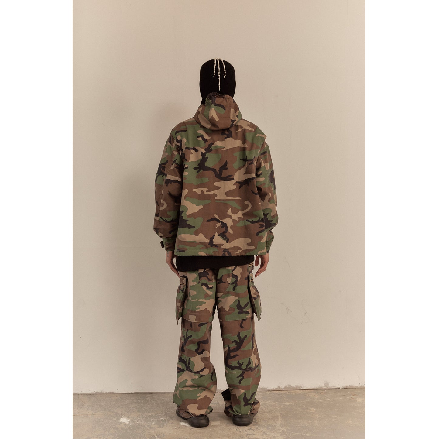 OVERSIZED HOOD JACKET / CAMO