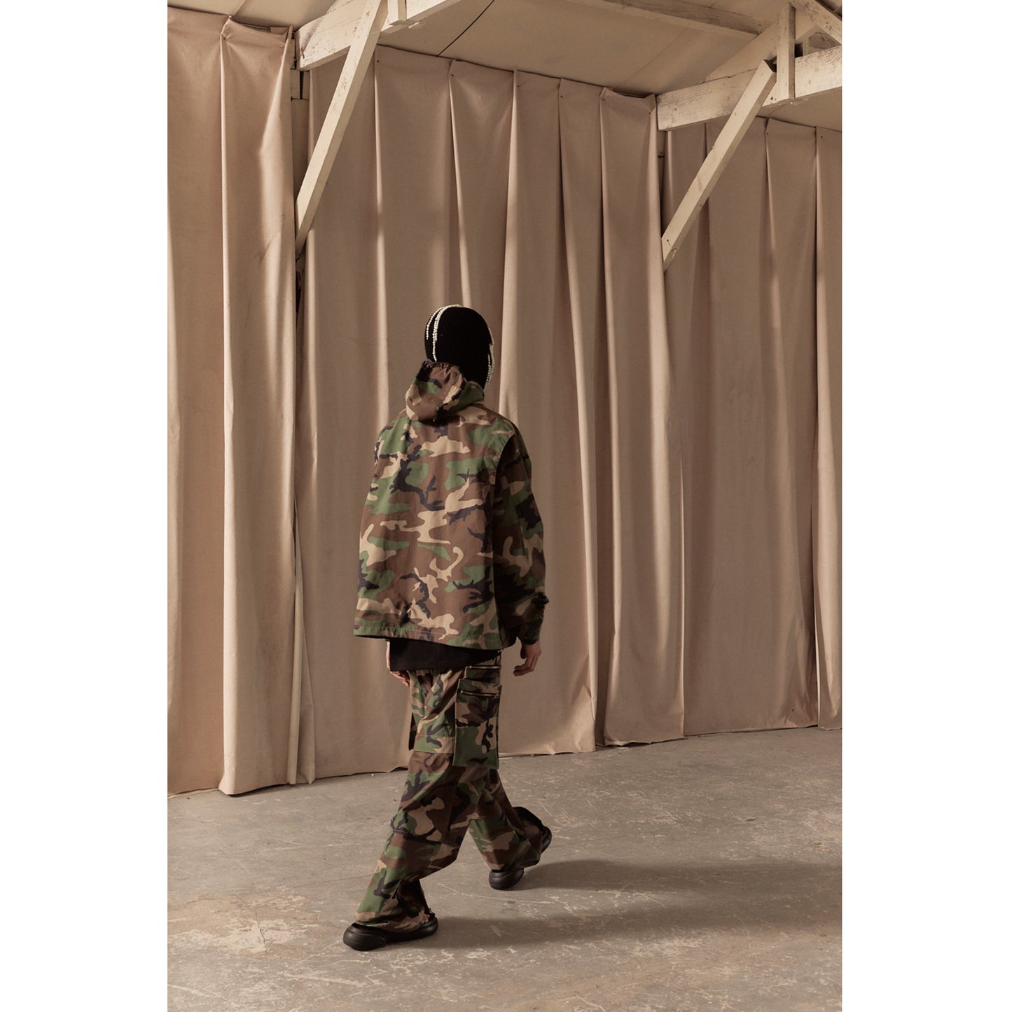 OVERSIZED HOOD JACKET / CAMO