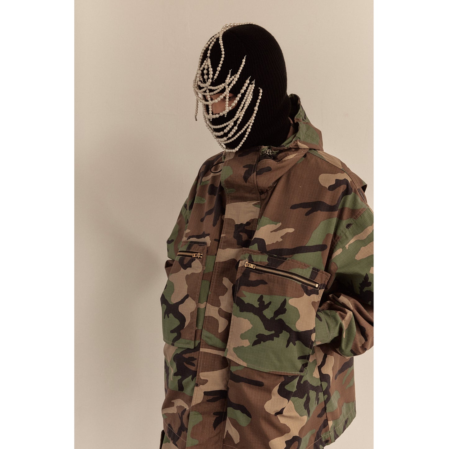 OVERSIZED HOOD JACKET / CAMO