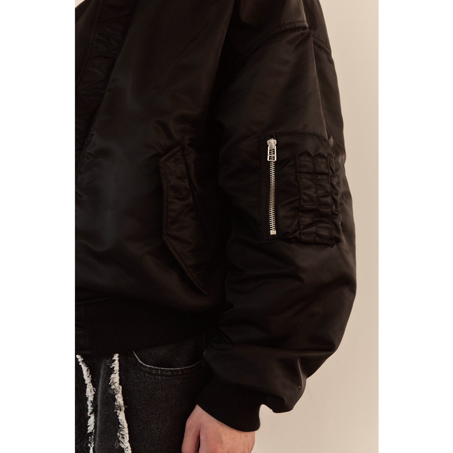 REVERSIBLE HOODY MA-1 / BLACK