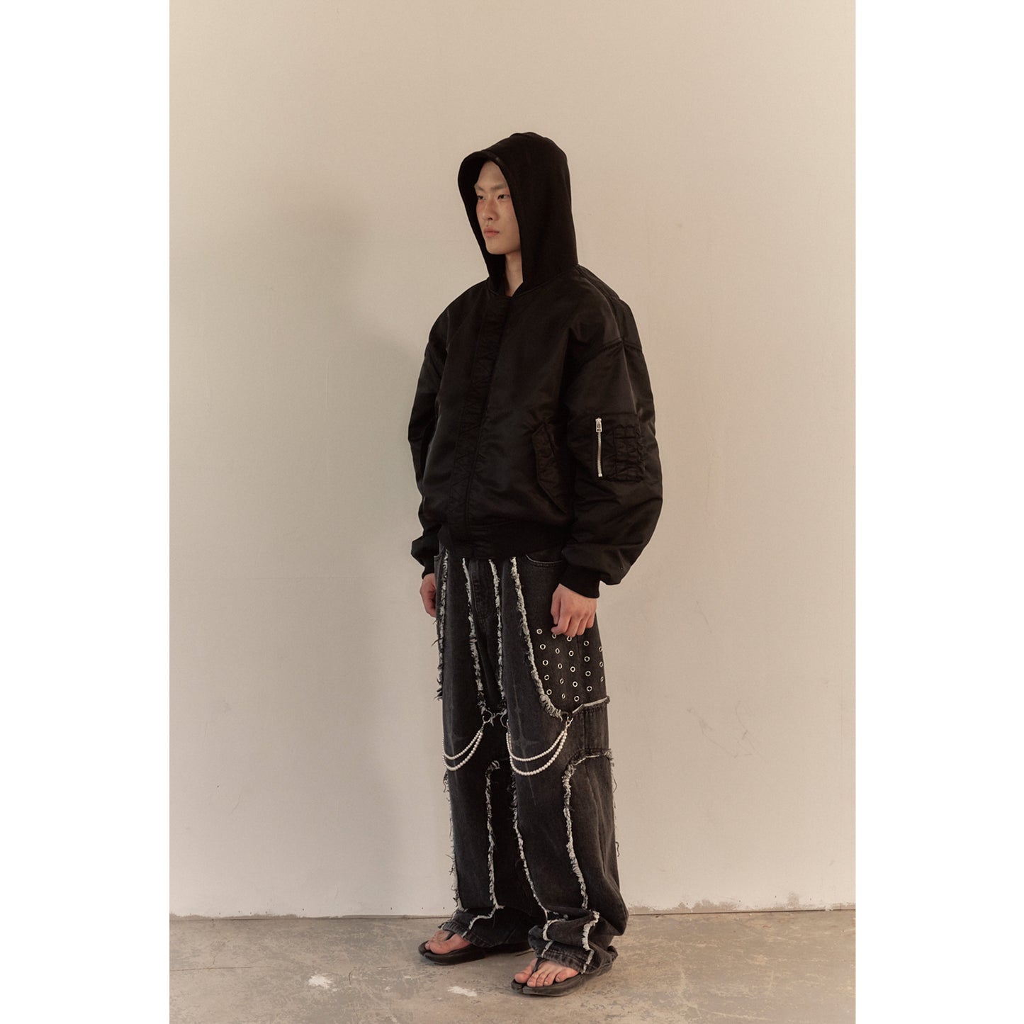 REVERSIBLE HOODY MA-1 / BLACK