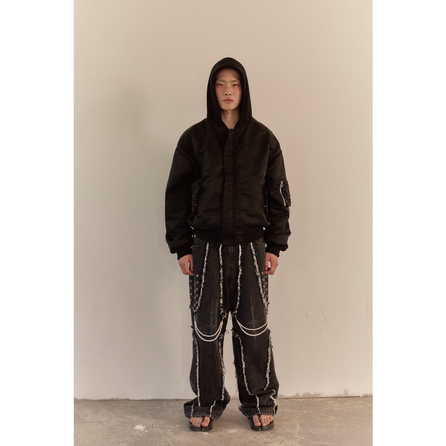 REVERSIBLE HOODY MA-1 / BLACK