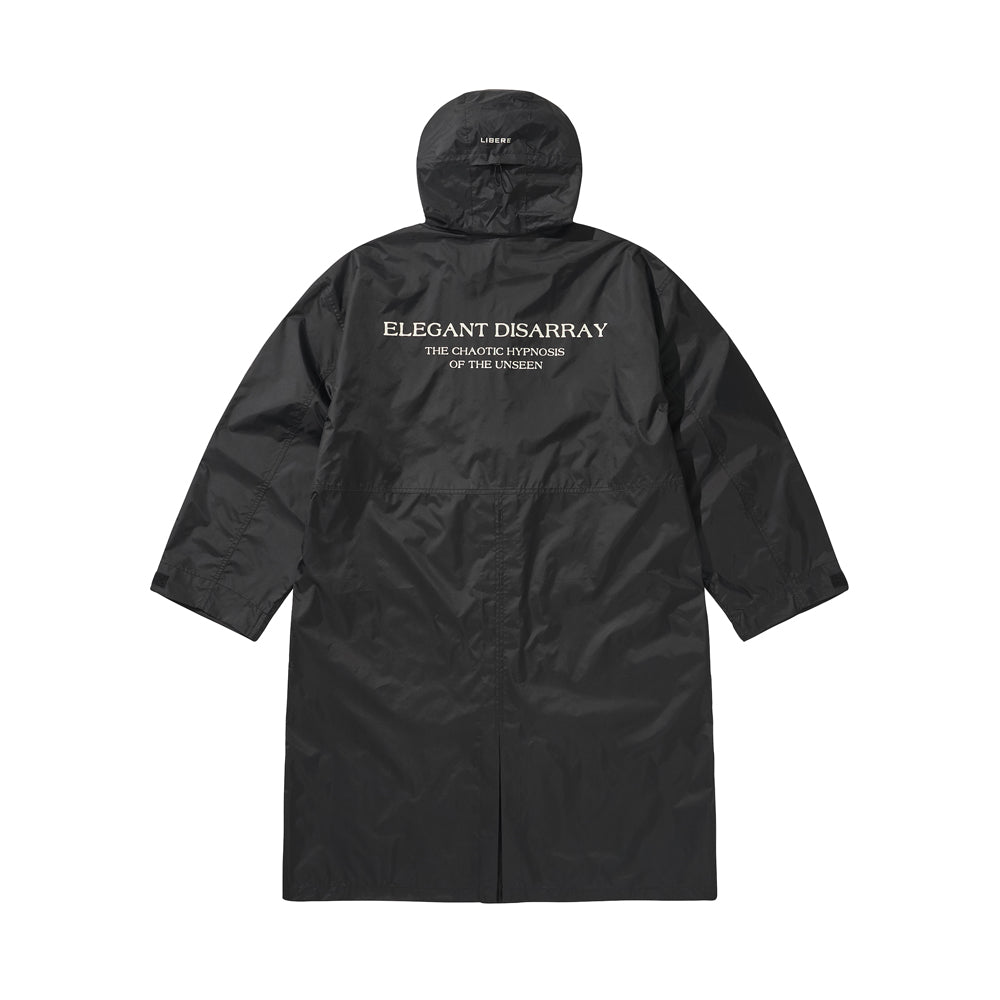 OVERSIZED RAIN COAT / BLACK