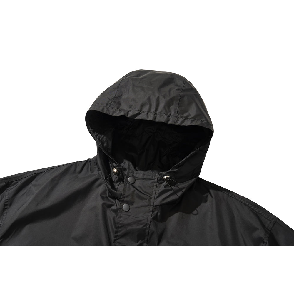 OVERSIZED RAIN COAT / BLACK