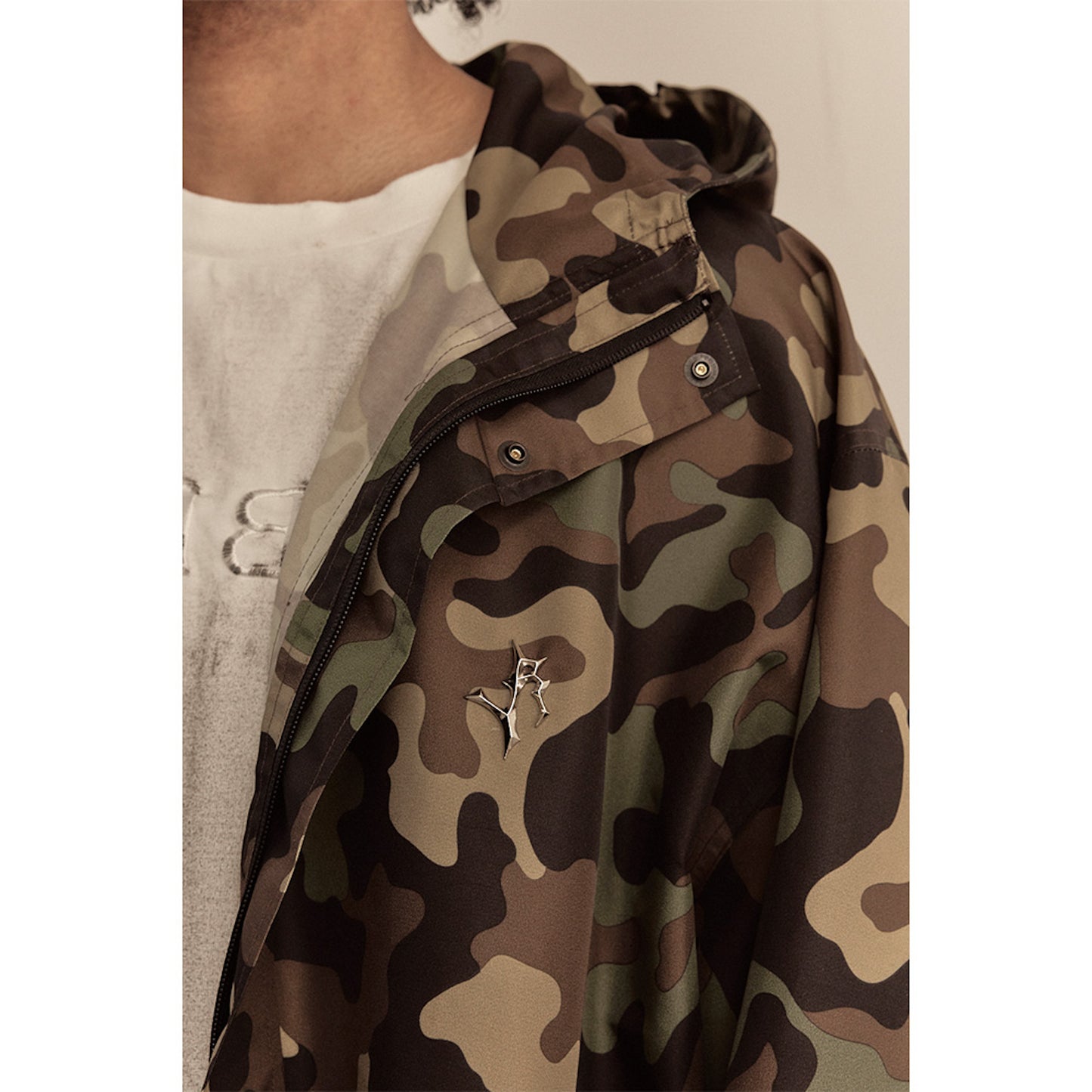 OVERSIZED RAIN COAT / CAMO