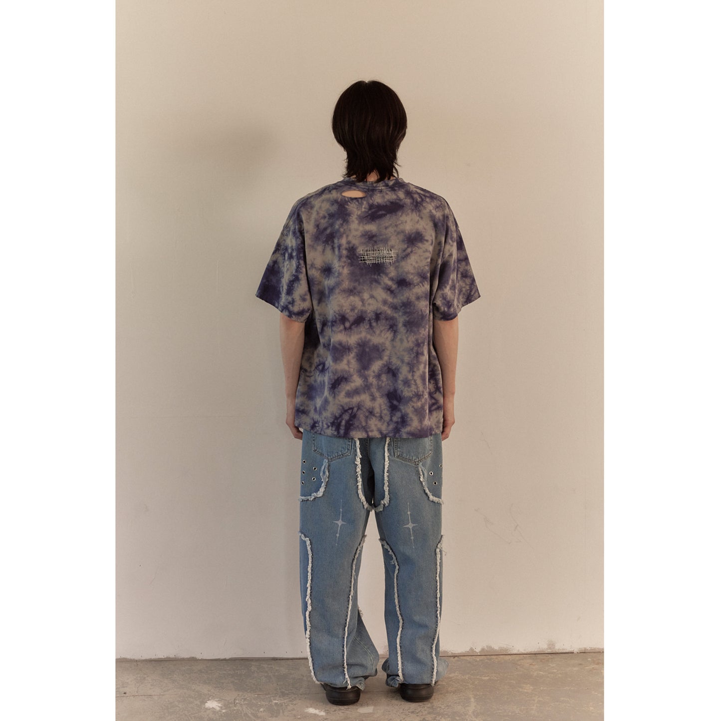 LOGO TYE-DYE T-SHIRT / BLUE