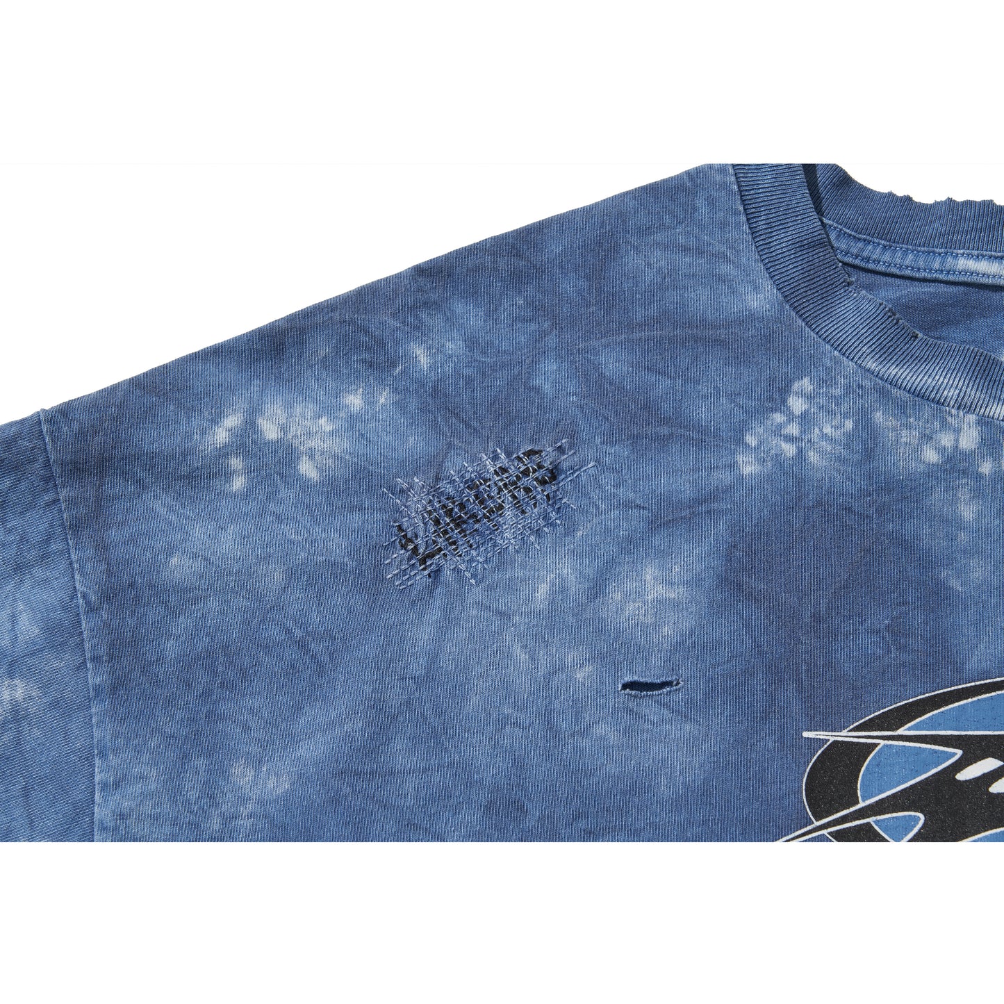 LOGO TYE-DYE T-SHIRT / BLUE