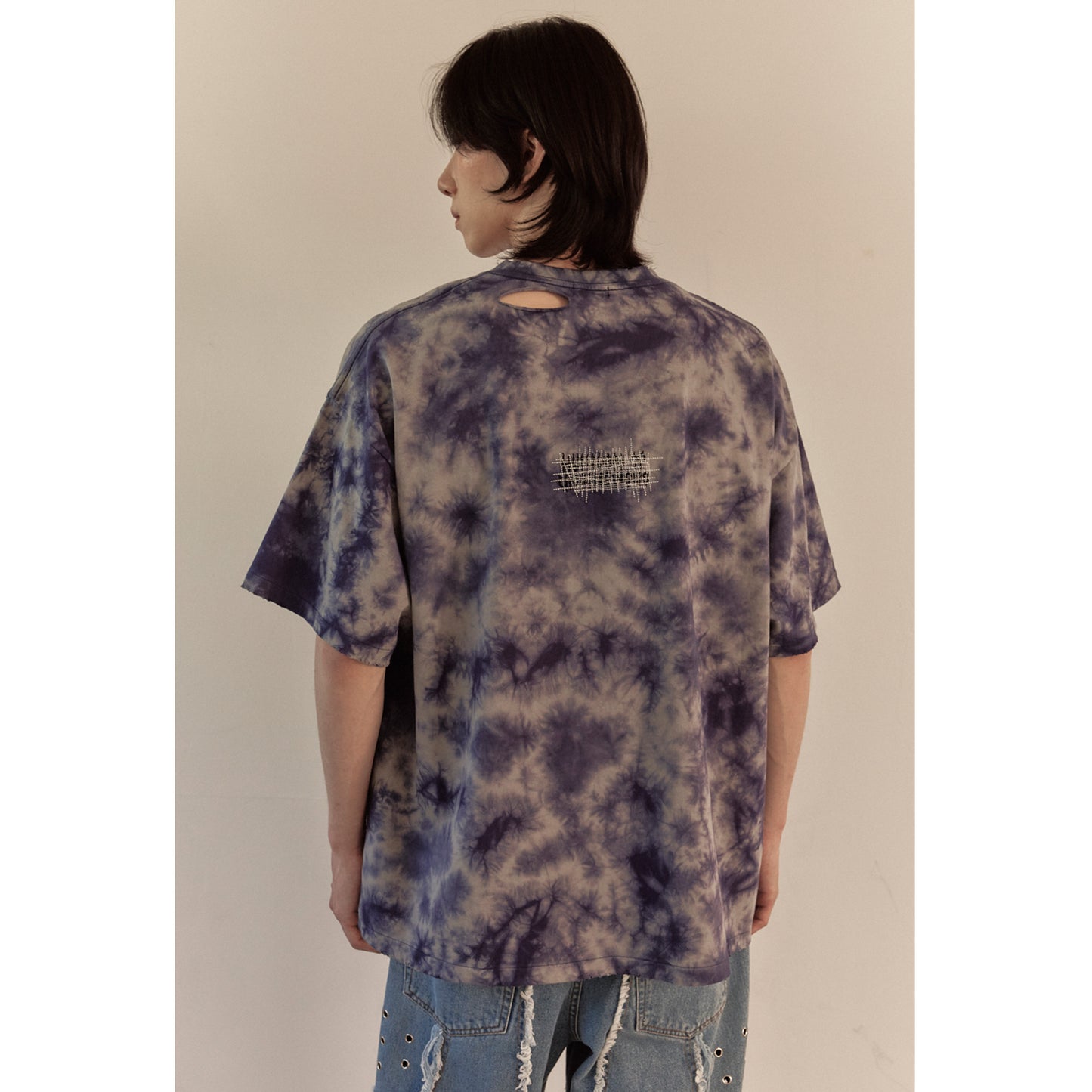 LOGO TYE-DYE T-SHIRT / BLUE