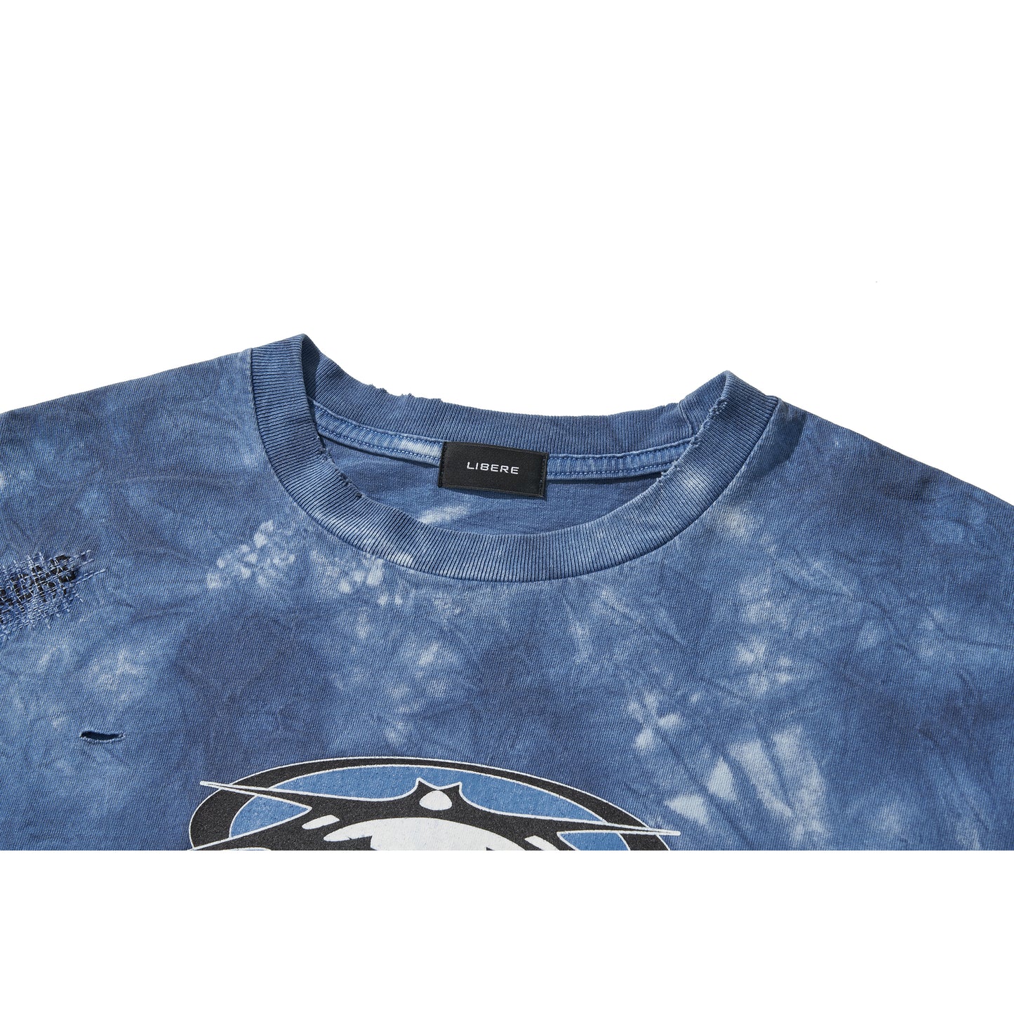 LOGO TYE-DYE T-SHIRT / BLUE