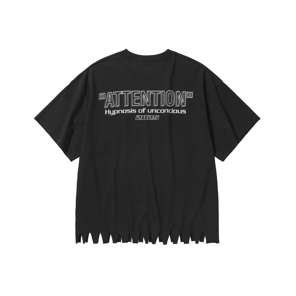 ATTENTION T-SHIRT / BLACK