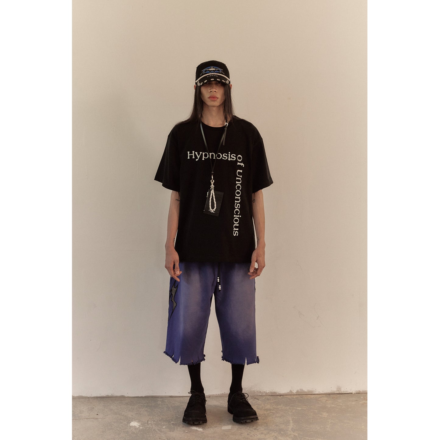 LOGO SWEAT HALF PANTS / FURTURE DUSK