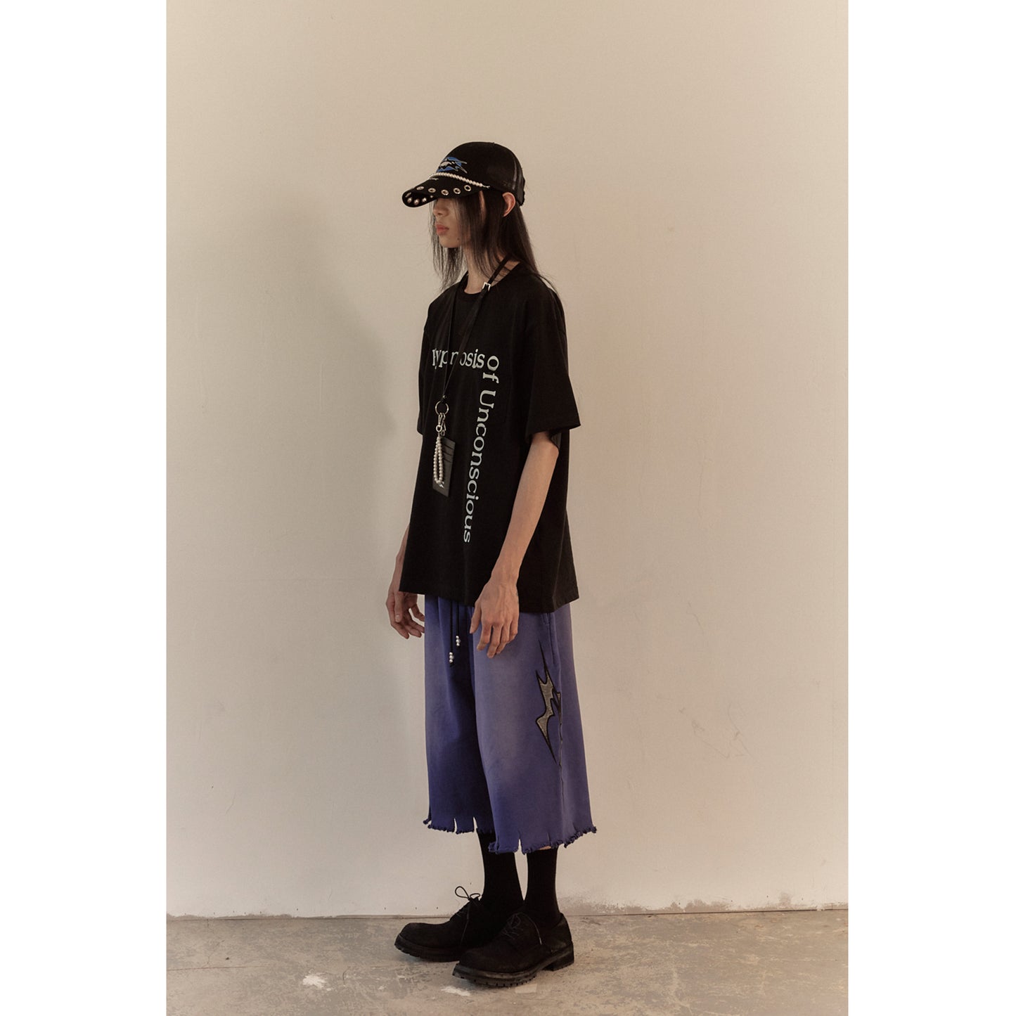 LOGO SWEAT HALF PANTS / FURTURE DUSK