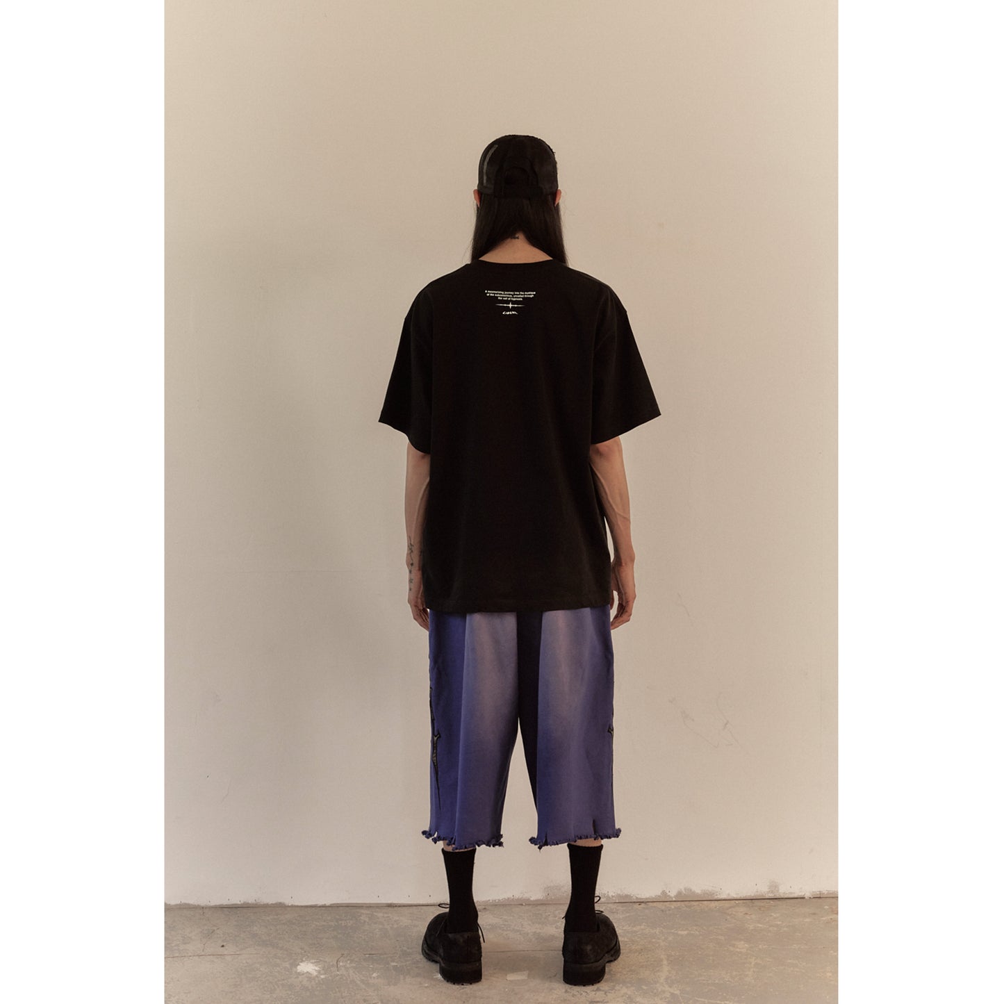 LOGO SWEAT HALF PANTS / FURTURE DUSK