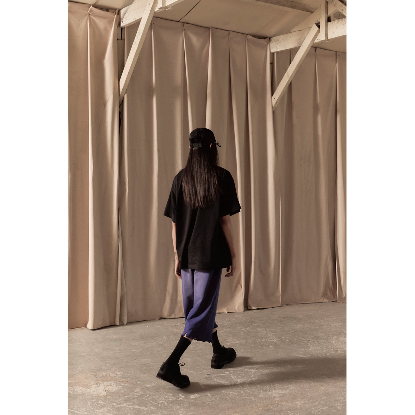 LOGO SWEAT HALF PANTS / FURTURE DUSK