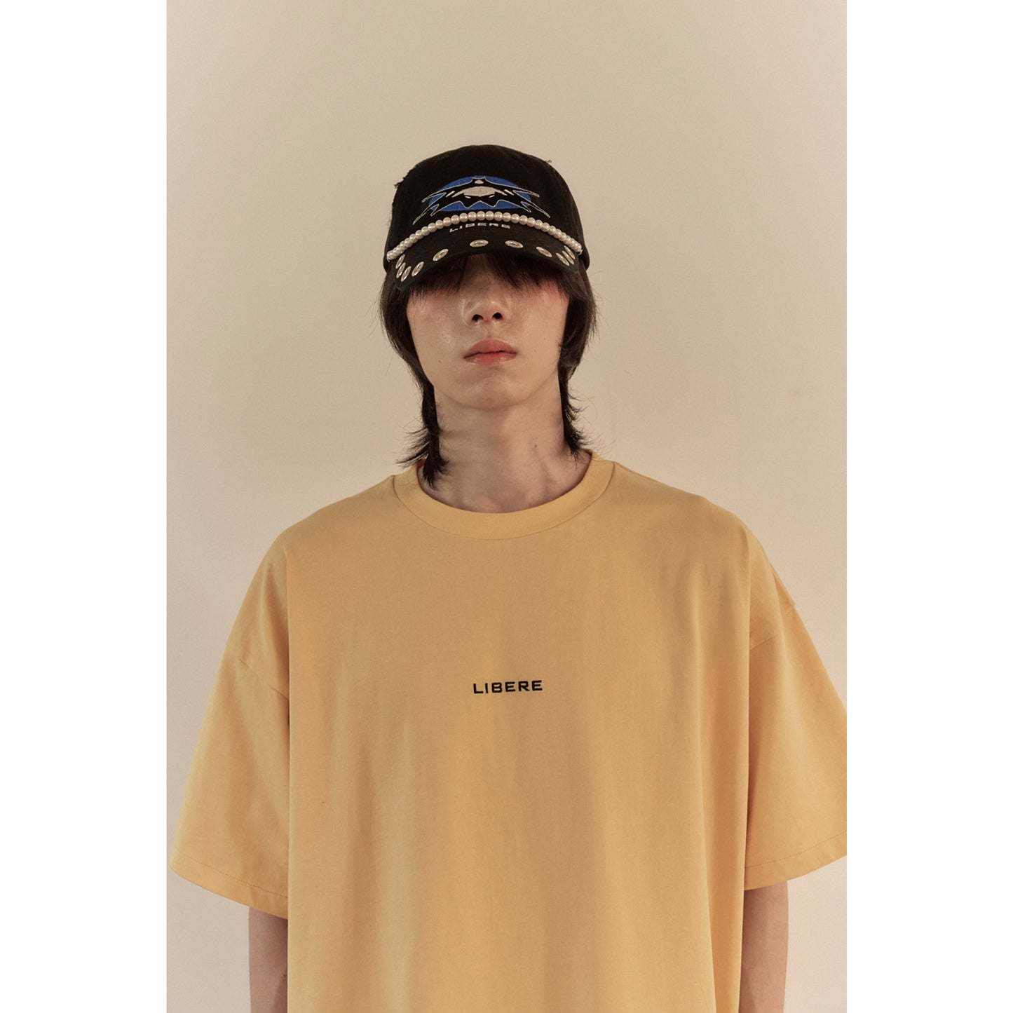 LIBERE LOGO T-SHIRT / PALE GOLD