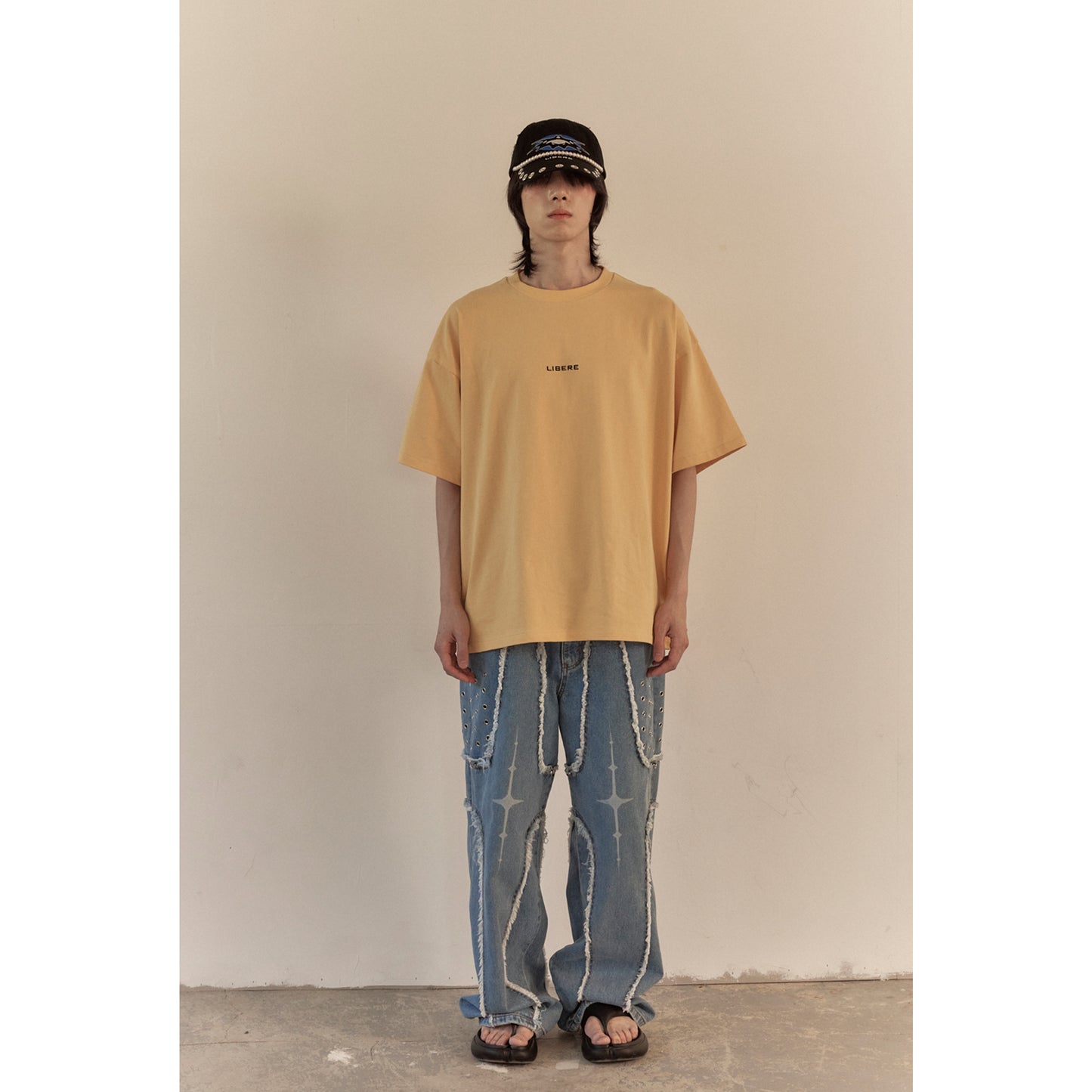 LIBERE LOGO T-SHIRT / PALE GOLD