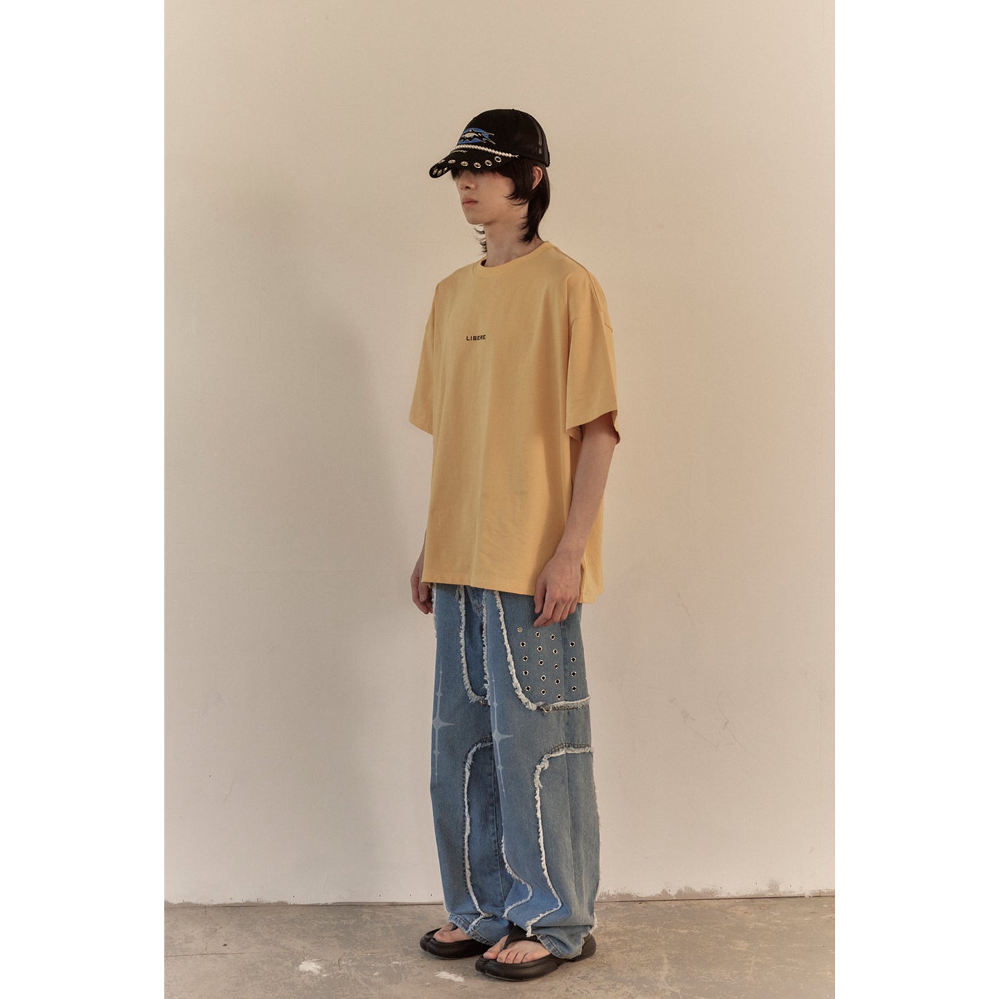 LIBERE LOGO T-SHIRT / PALE GOLD