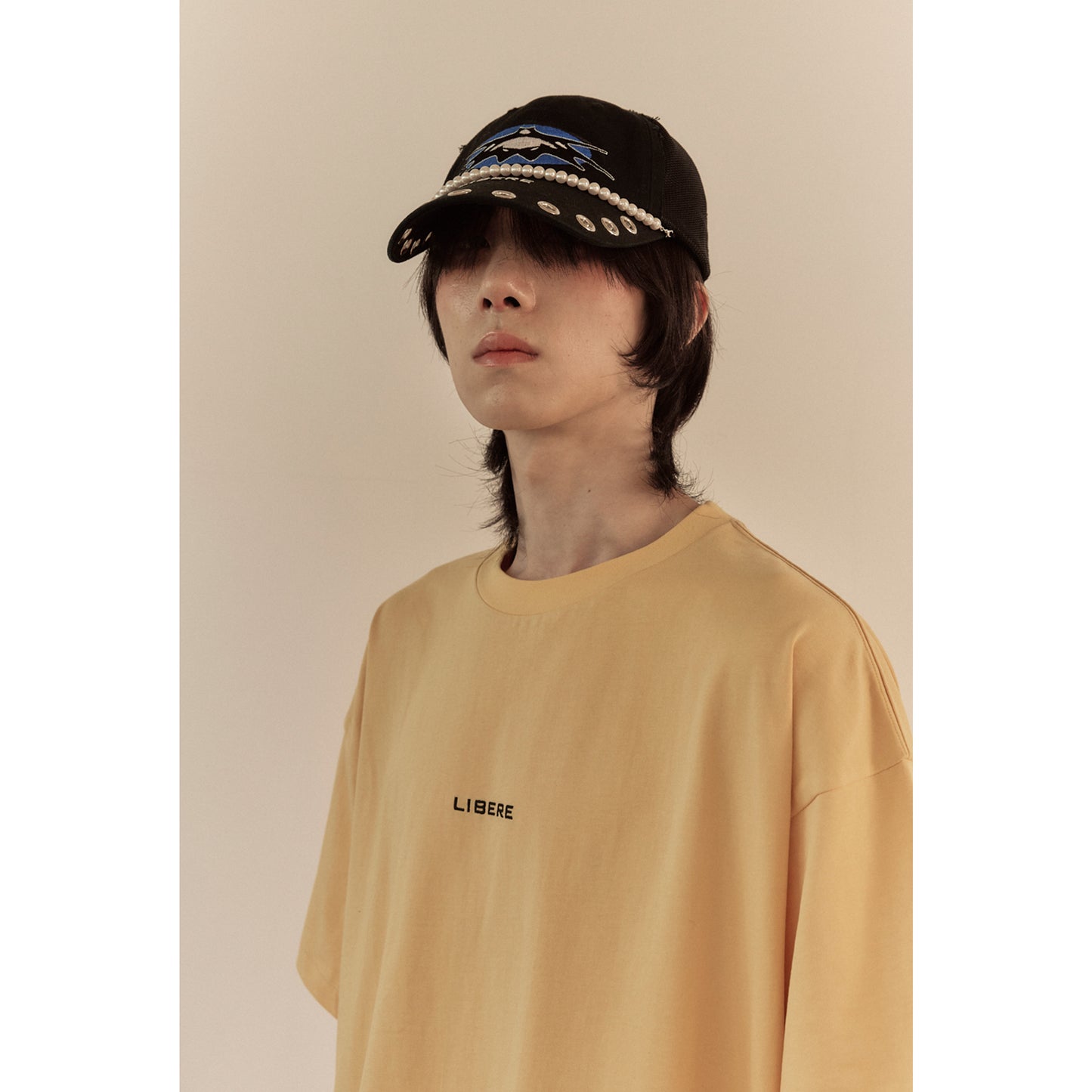 LIBERE LOGO T-SHIRT / PALE GOLD