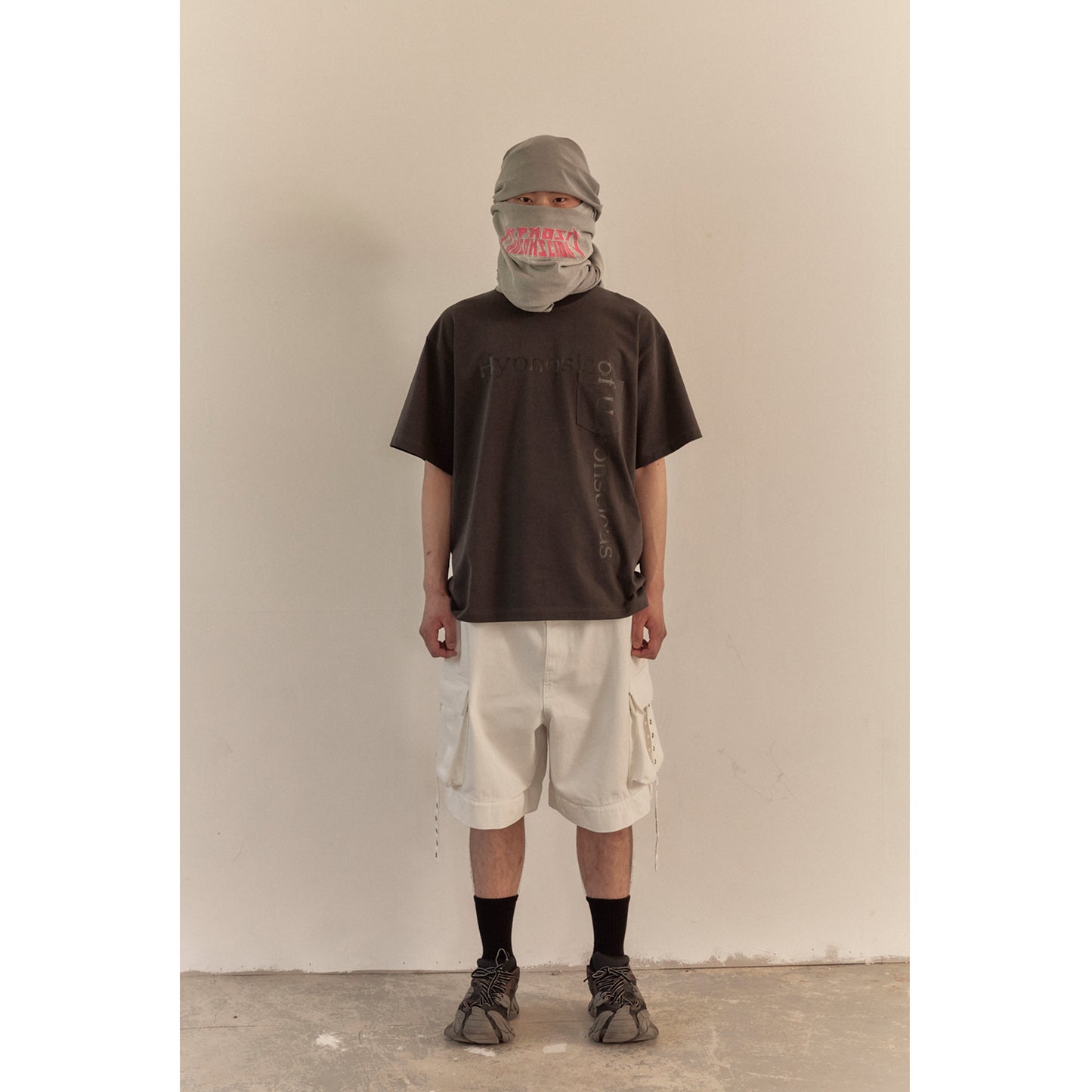 MESSAGE T-SHIRT / CHARCOAL