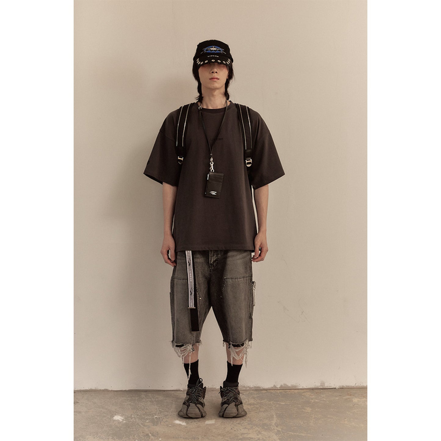 WORK HALF PANTS / BLACK