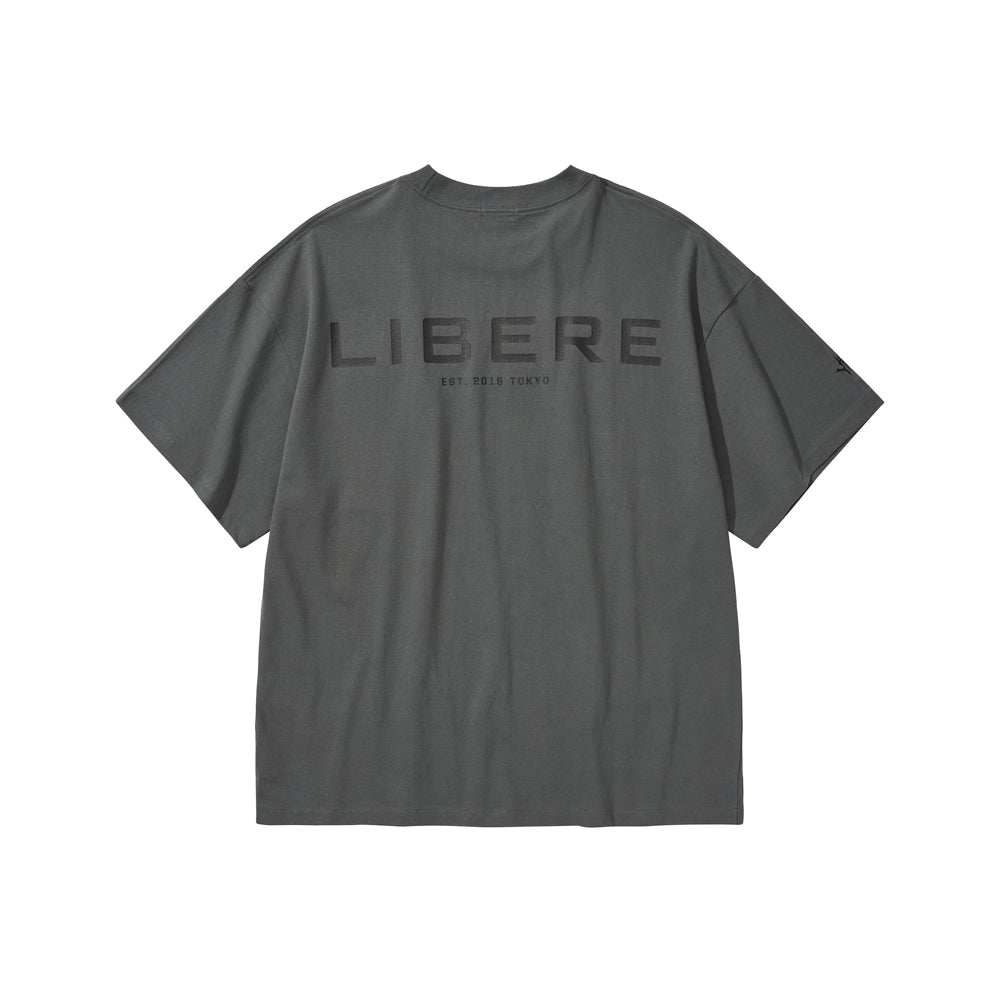 LIBERE LOGO T-SHIRT / CHARCOAL