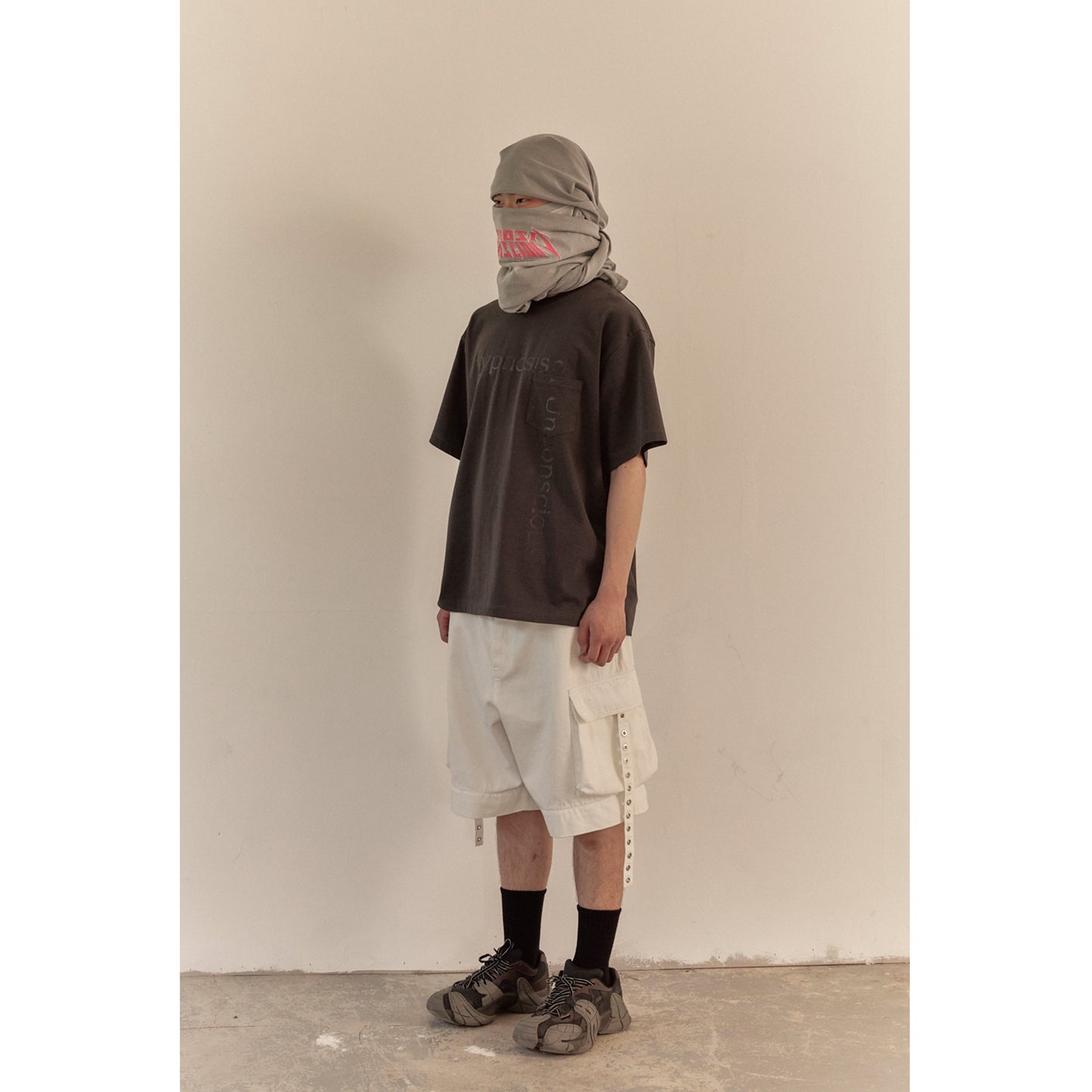 MESSAGE T-SHIRT / CHARCOAL