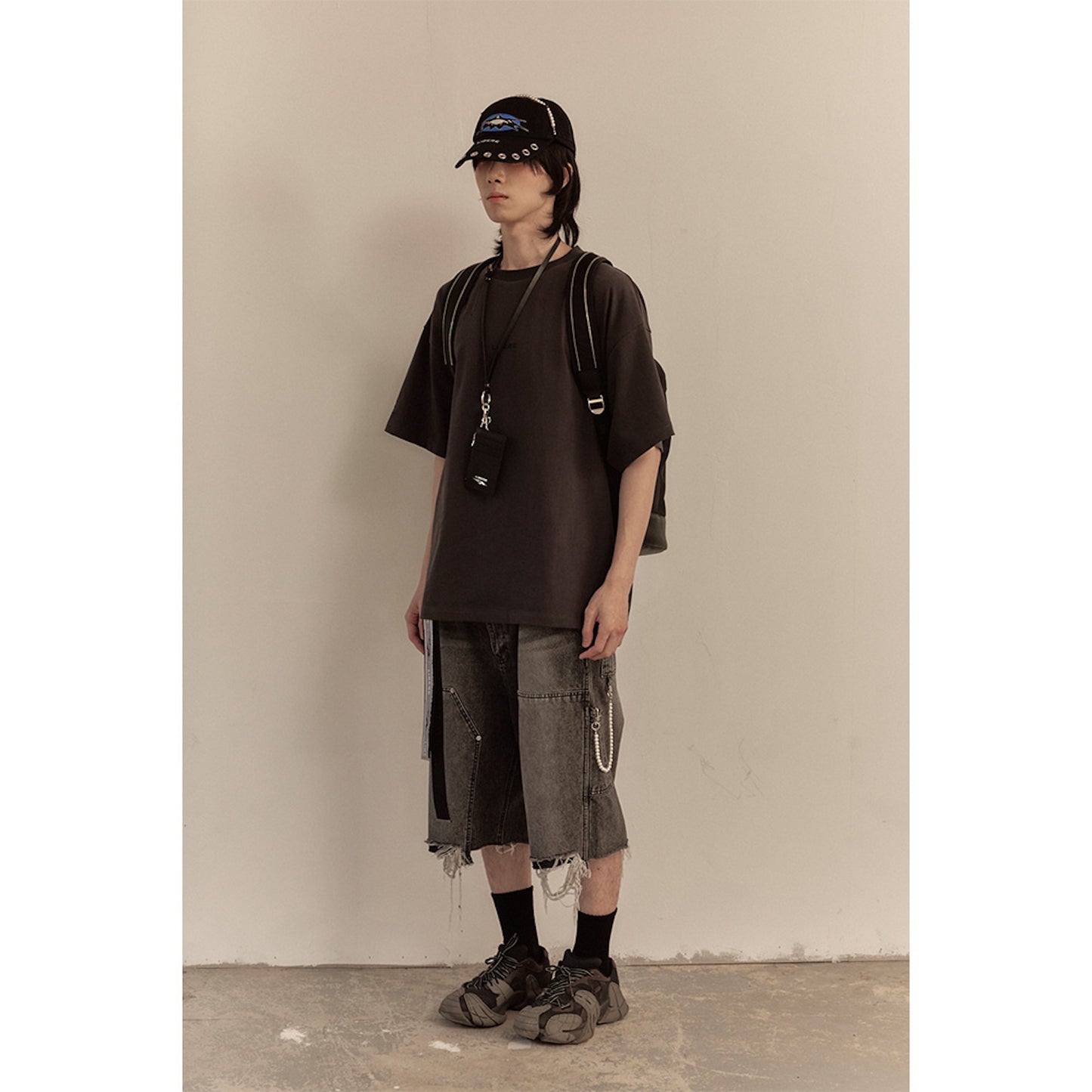 WORK HALF PANTS / BLACK