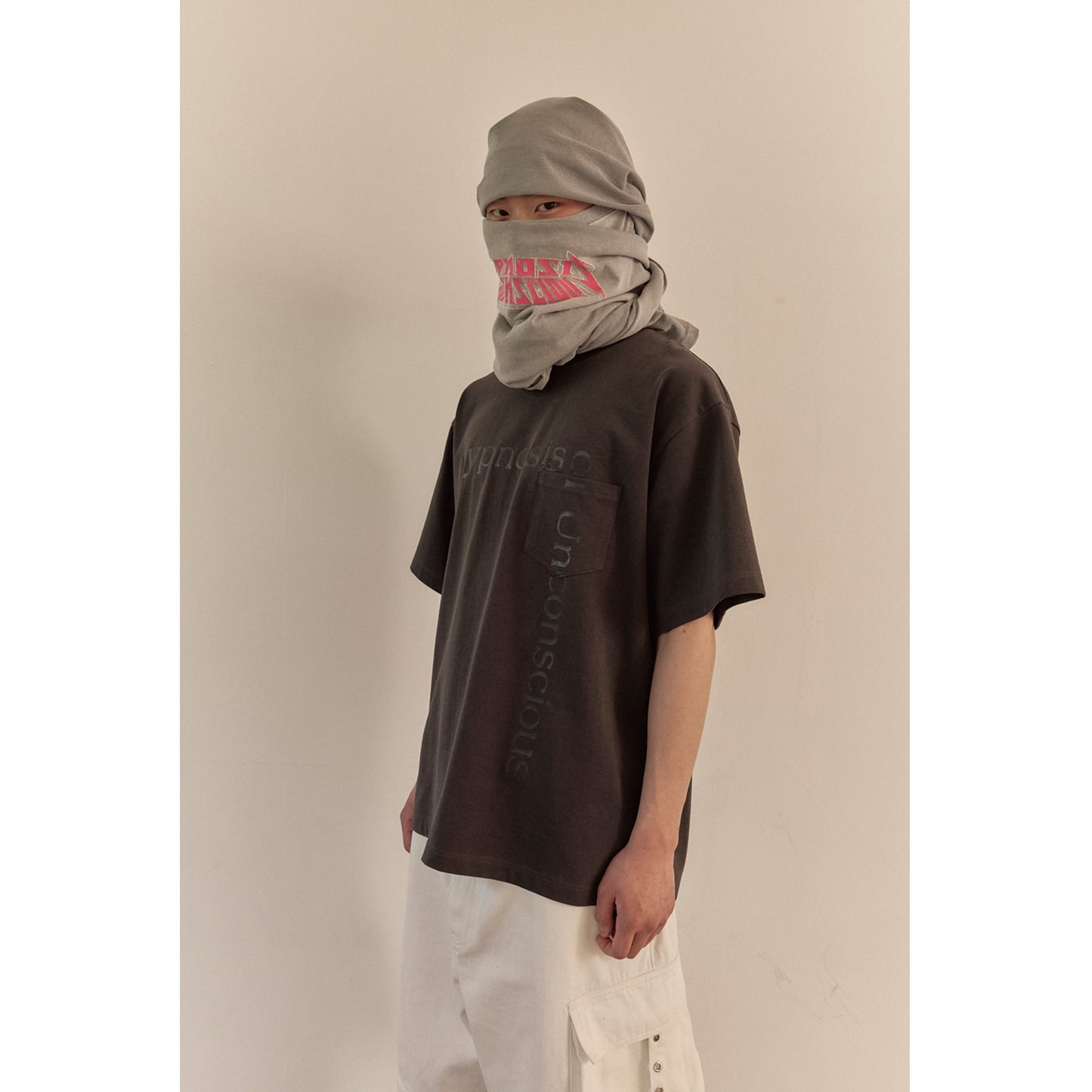 MESSAGE T-SHIRT / CHARCOAL