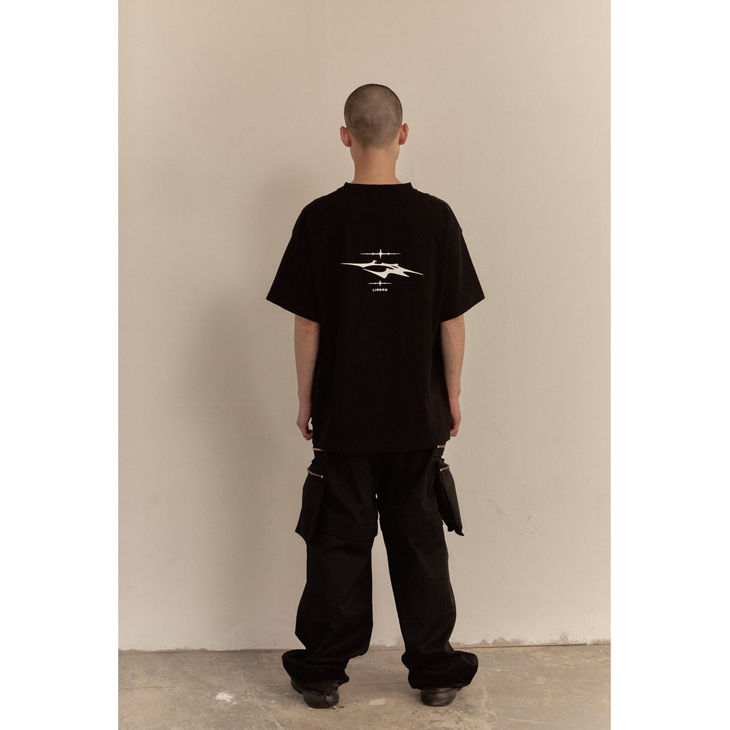 MULTI ZIP POCKET PANTS / BLACK