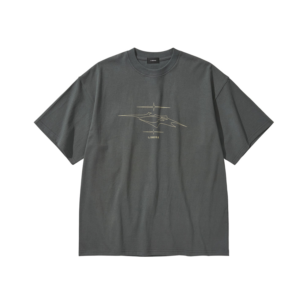 LR LOGO T-SHIRT / CHARCOAL