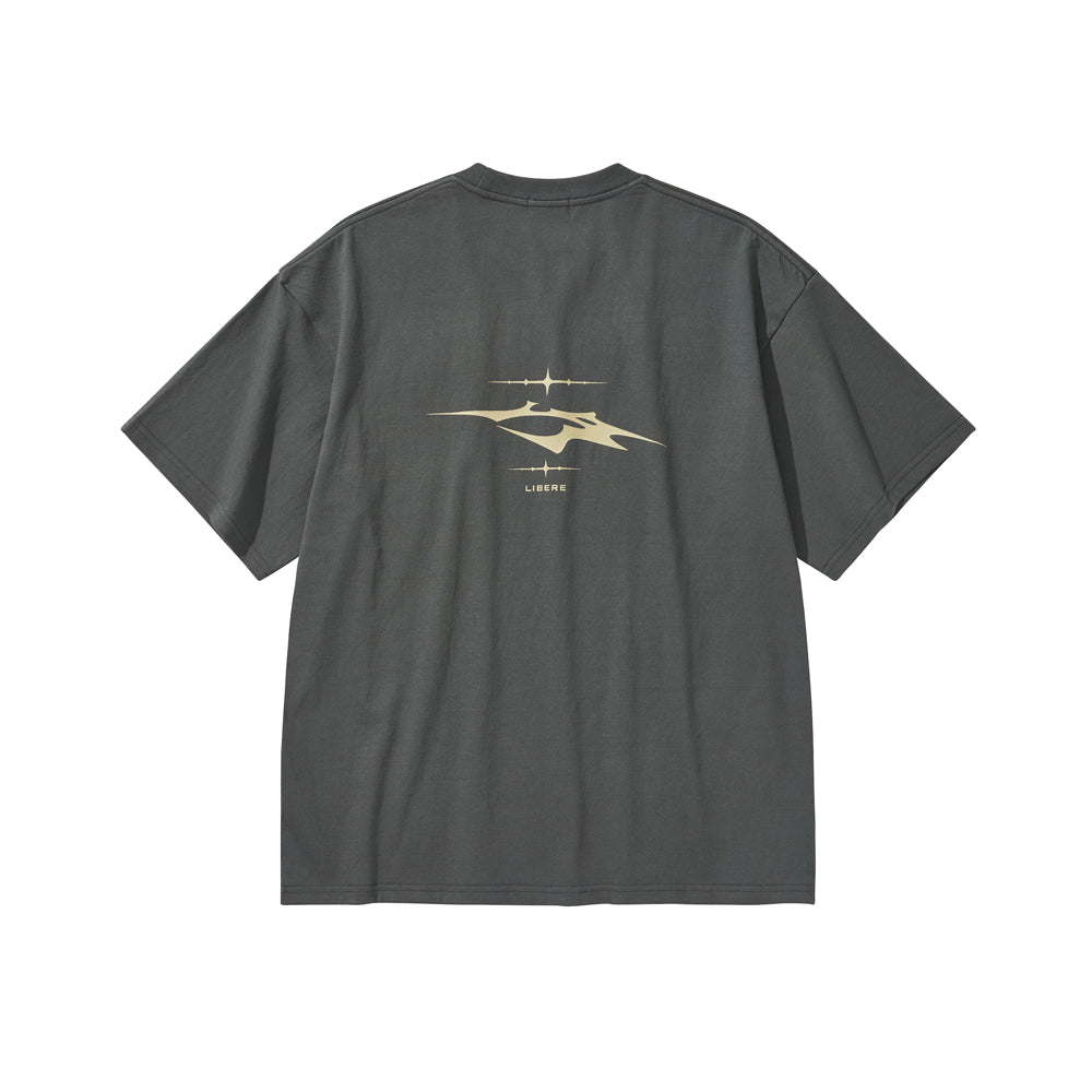 LR LOGO T-SHIRT / CHARCOAL