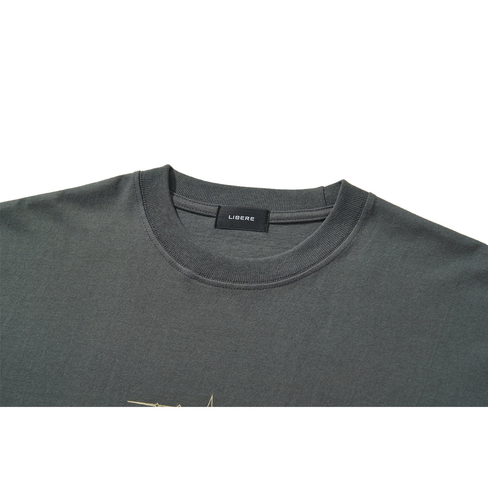 LR LOGO T-SHIRT / CHARCOAL