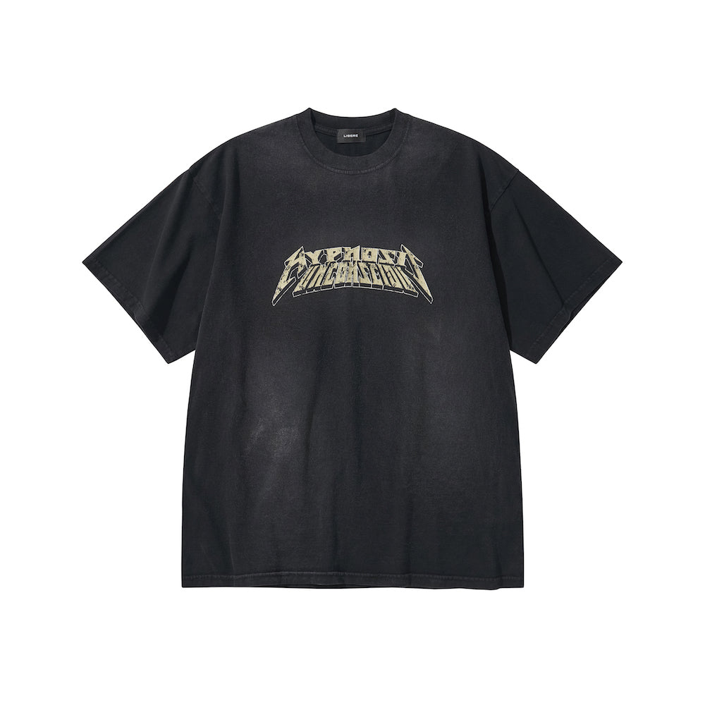 WASHED T-SHIRT / BLACK