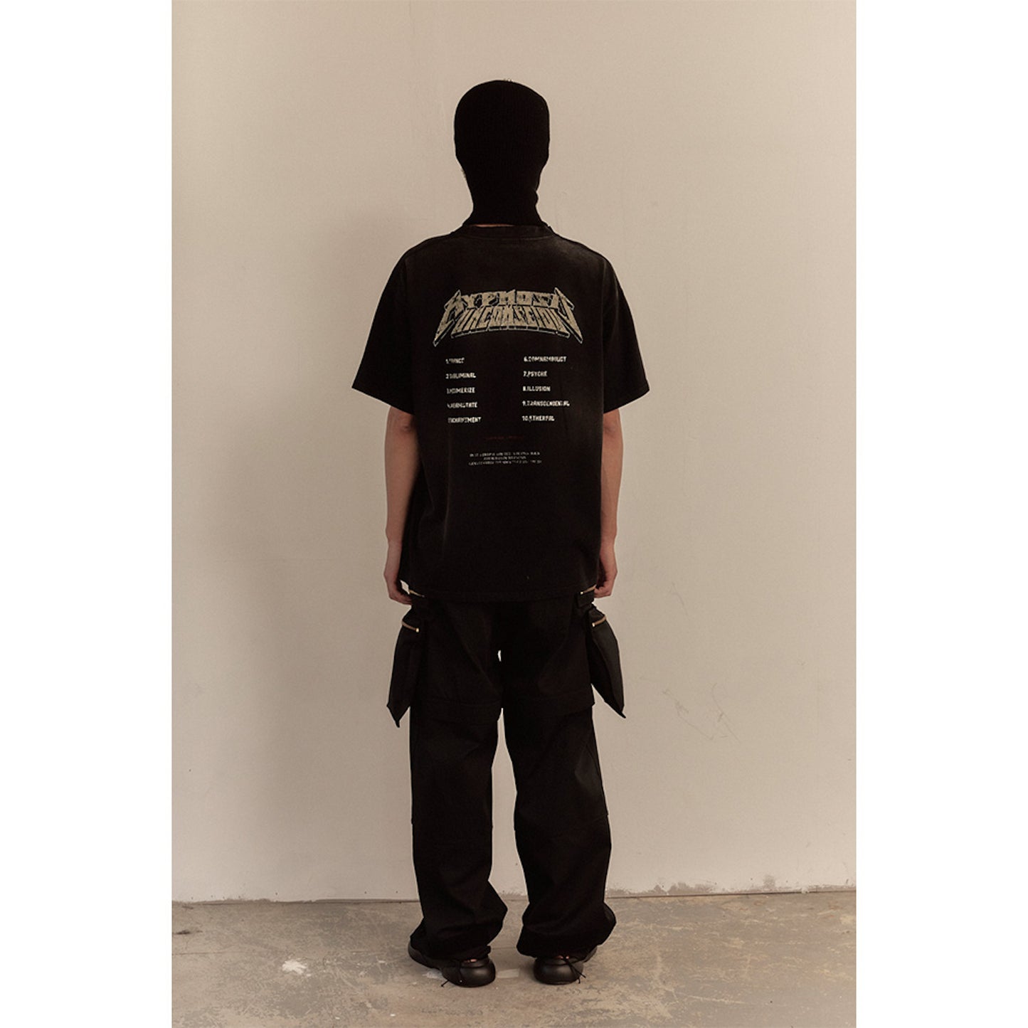 MULTI ZIP POCKET PANTS / BLACK