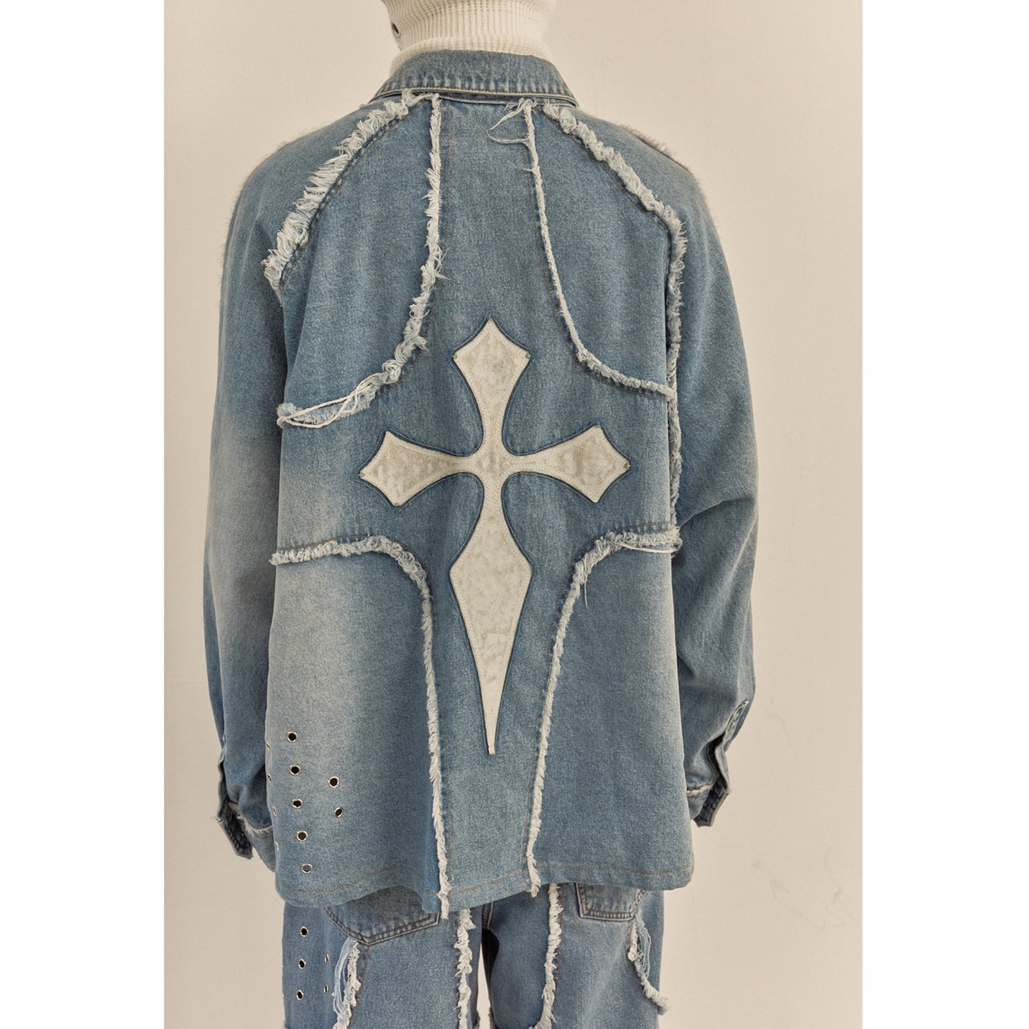 MODIFIED CROSS OVERSIZED SHIRTS VER-2 / BLUE