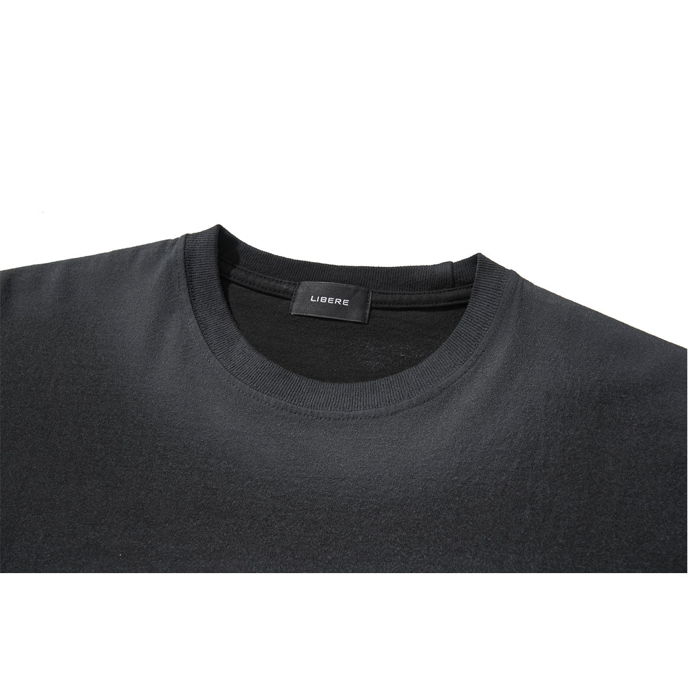 FLAME LONG SLEEVE TEE / BLACK